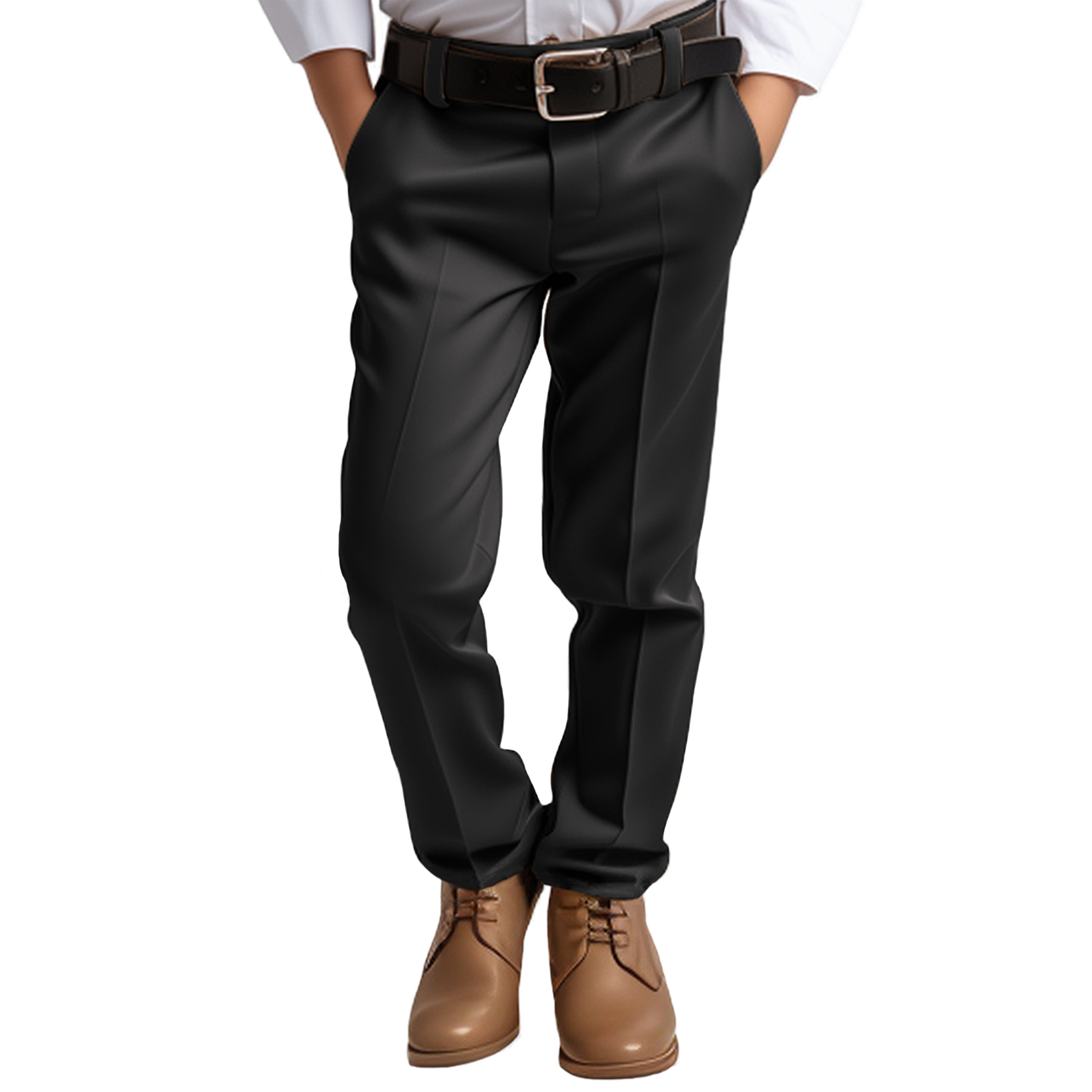 Solid Boys Pants Separates By Zegarie