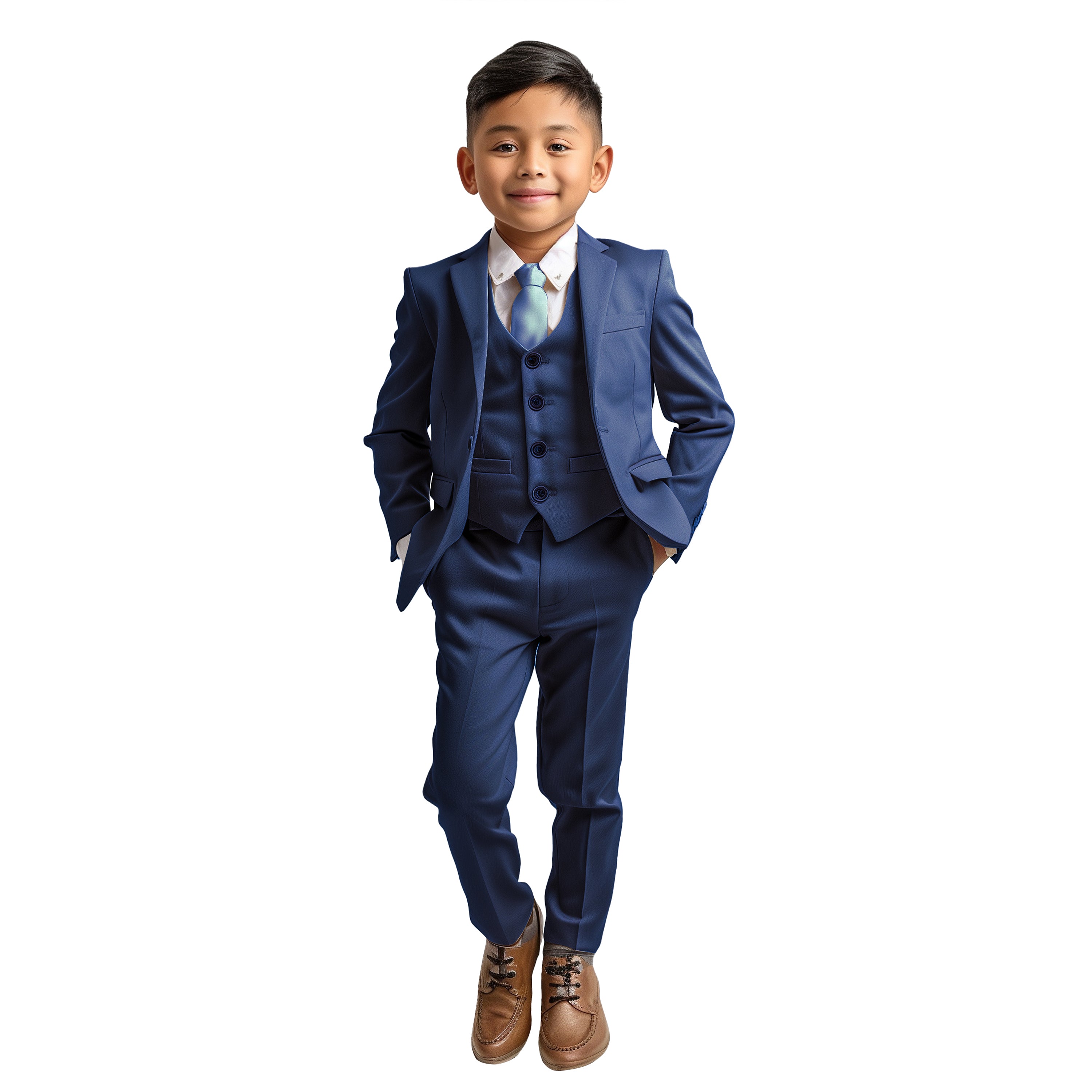 Solid Boys Pants Separates By Zegarie