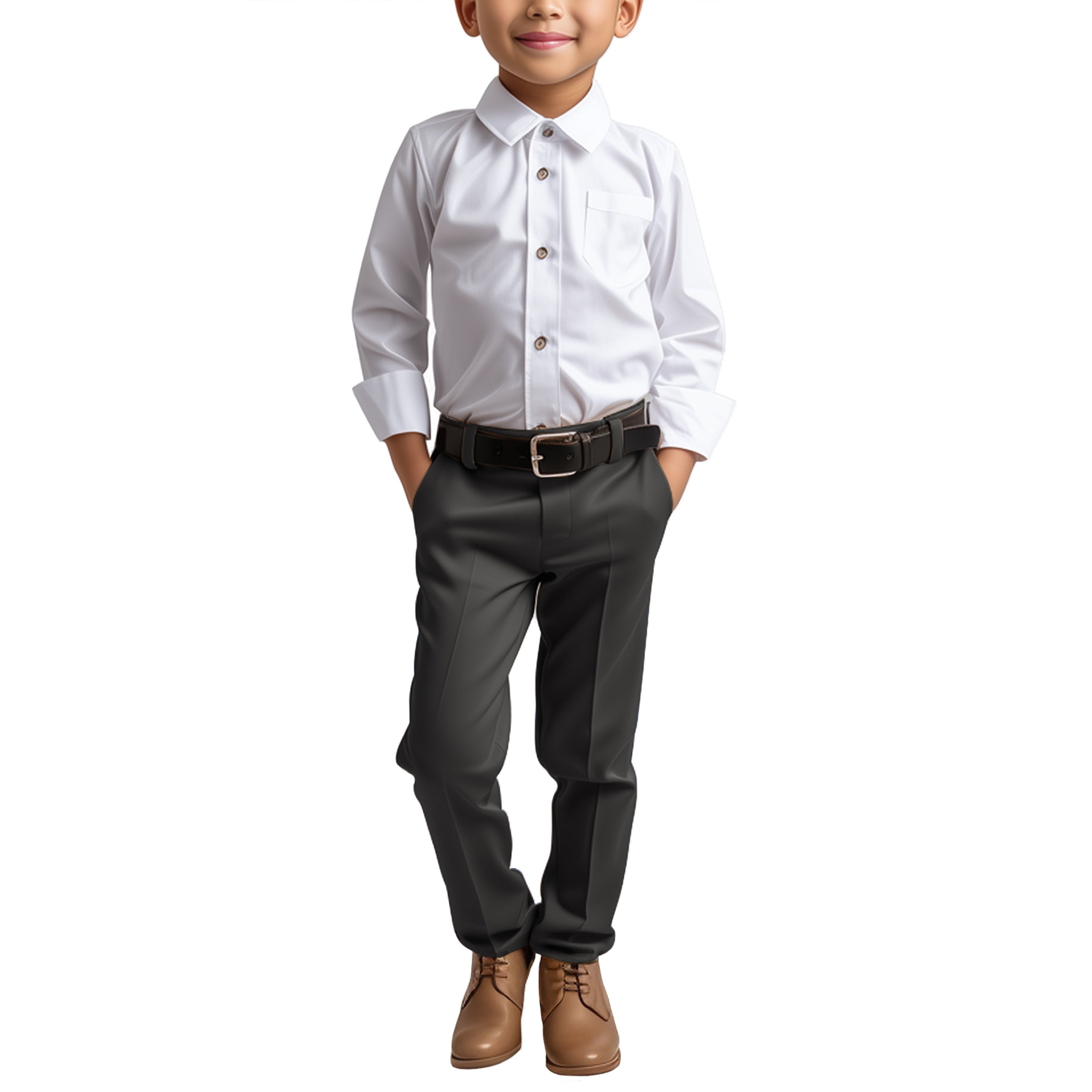 Solid Boys Pants Separates By Zegarie