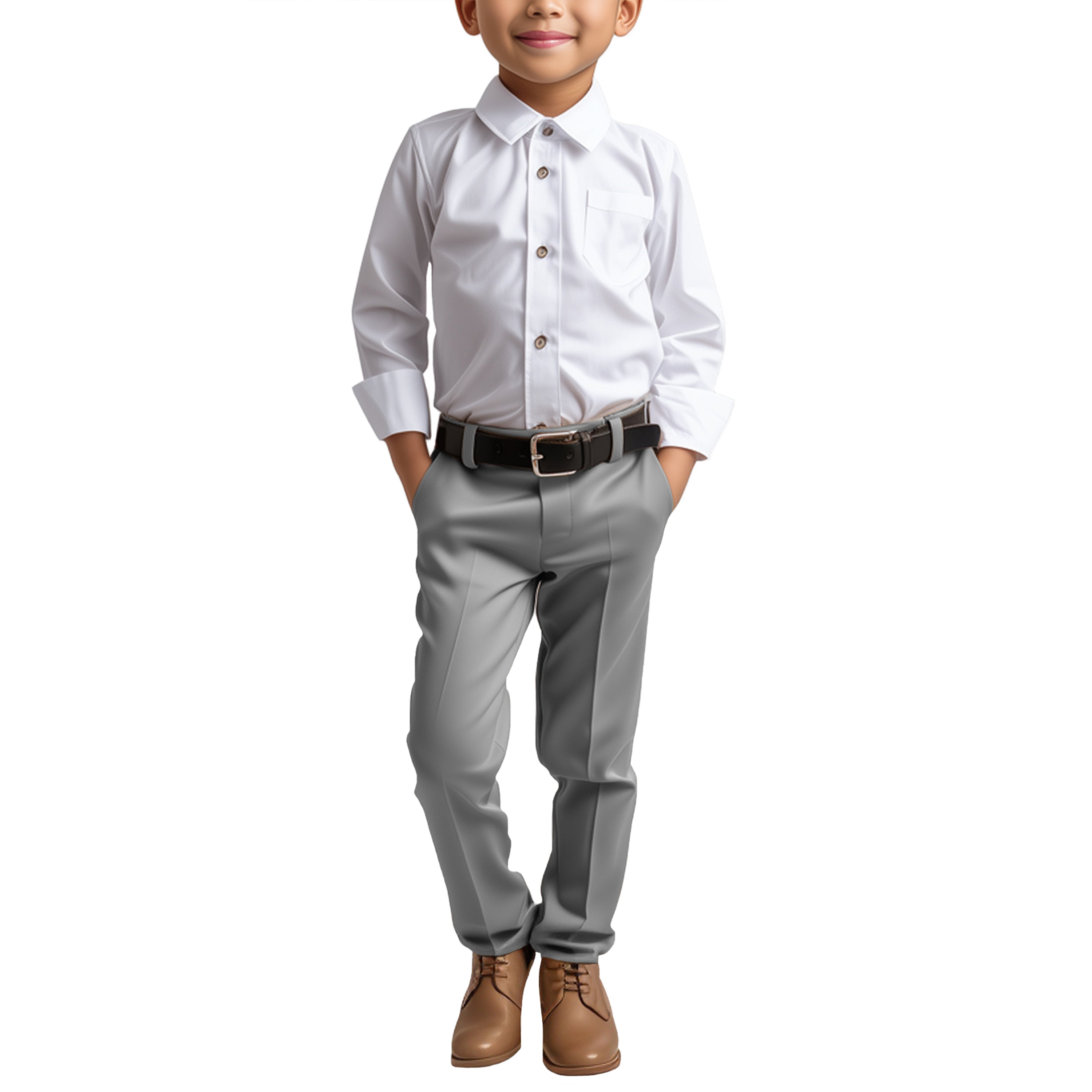 Solid Boys Pants Separates By Zegarie