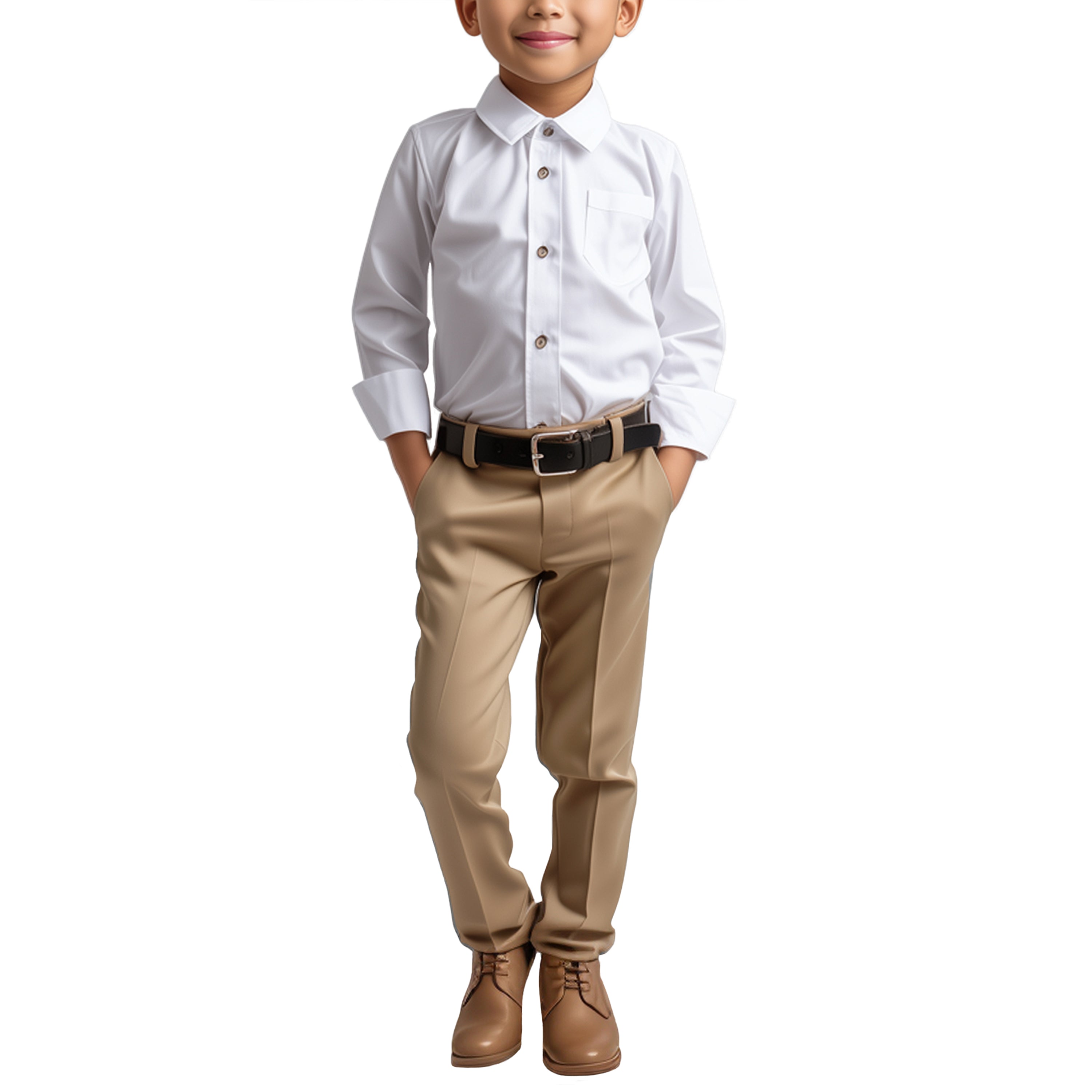 Solid Boys Pants Separates By Zegarie