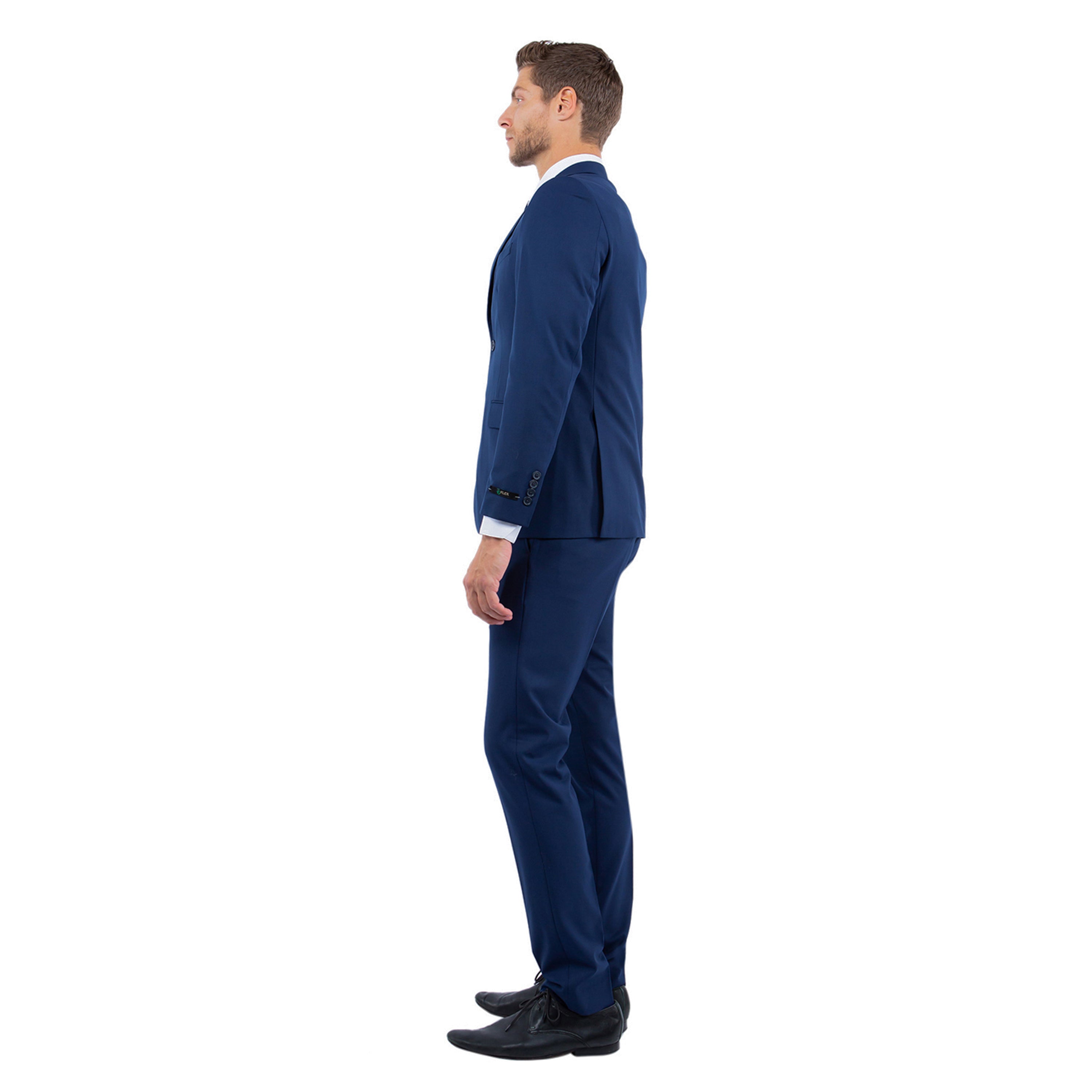 Men’s 3-Piece 4-Way Stretch Suit – Modern Fit & All-Day Comfort | D&K Menswear