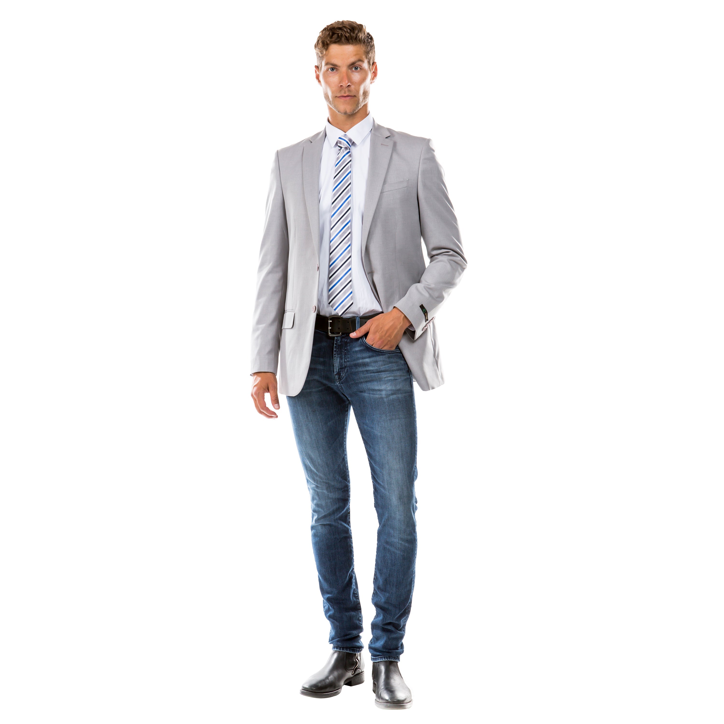 Men’s Tailored-Fit Suit Separates Jacket – Classic Sophistication with a Modern Fit | D&K Menswear