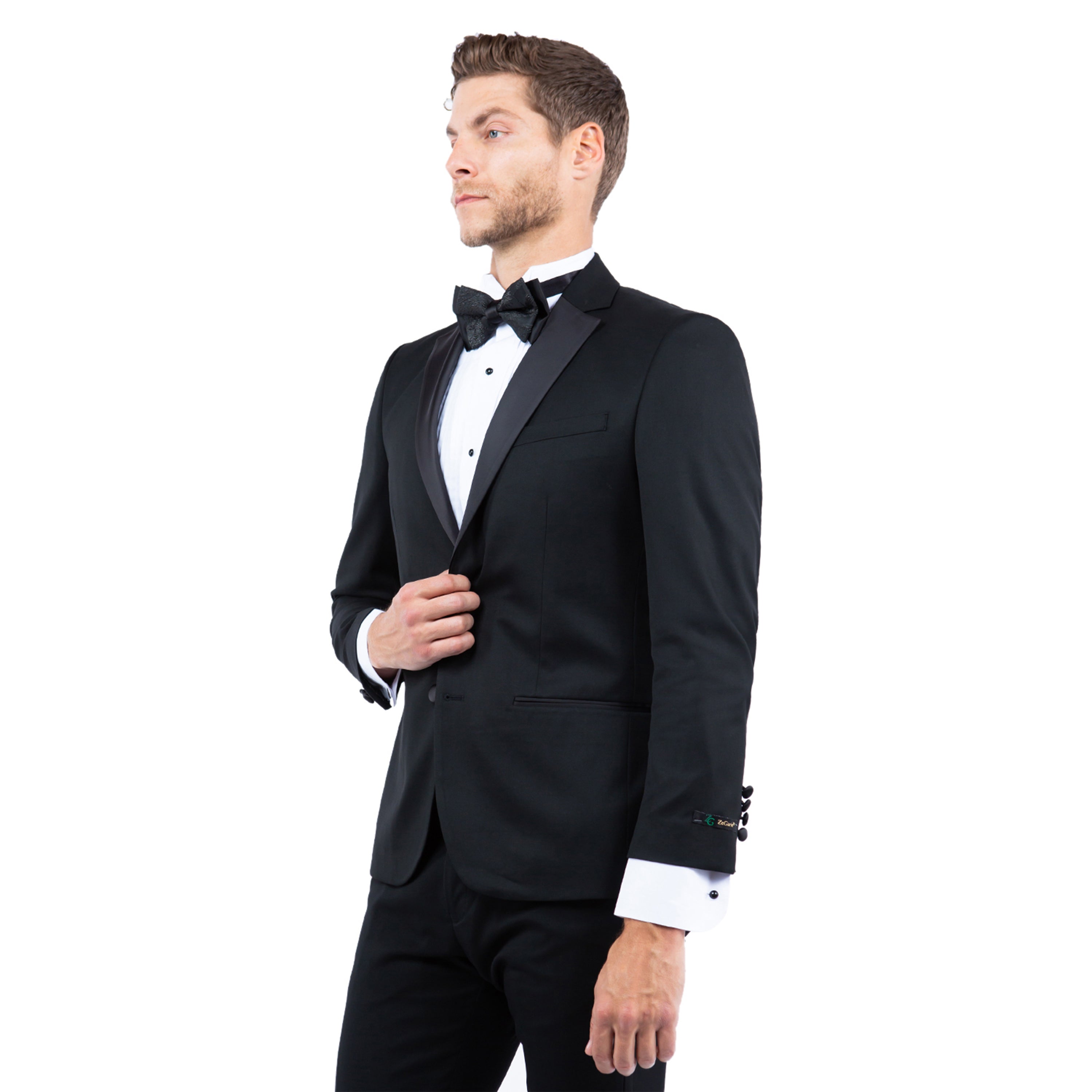 Men’s Tailored-Fit Tuxedo Jacket with Notch Lapel – Classic Elegance for Every Occasion | D&K Menswear
