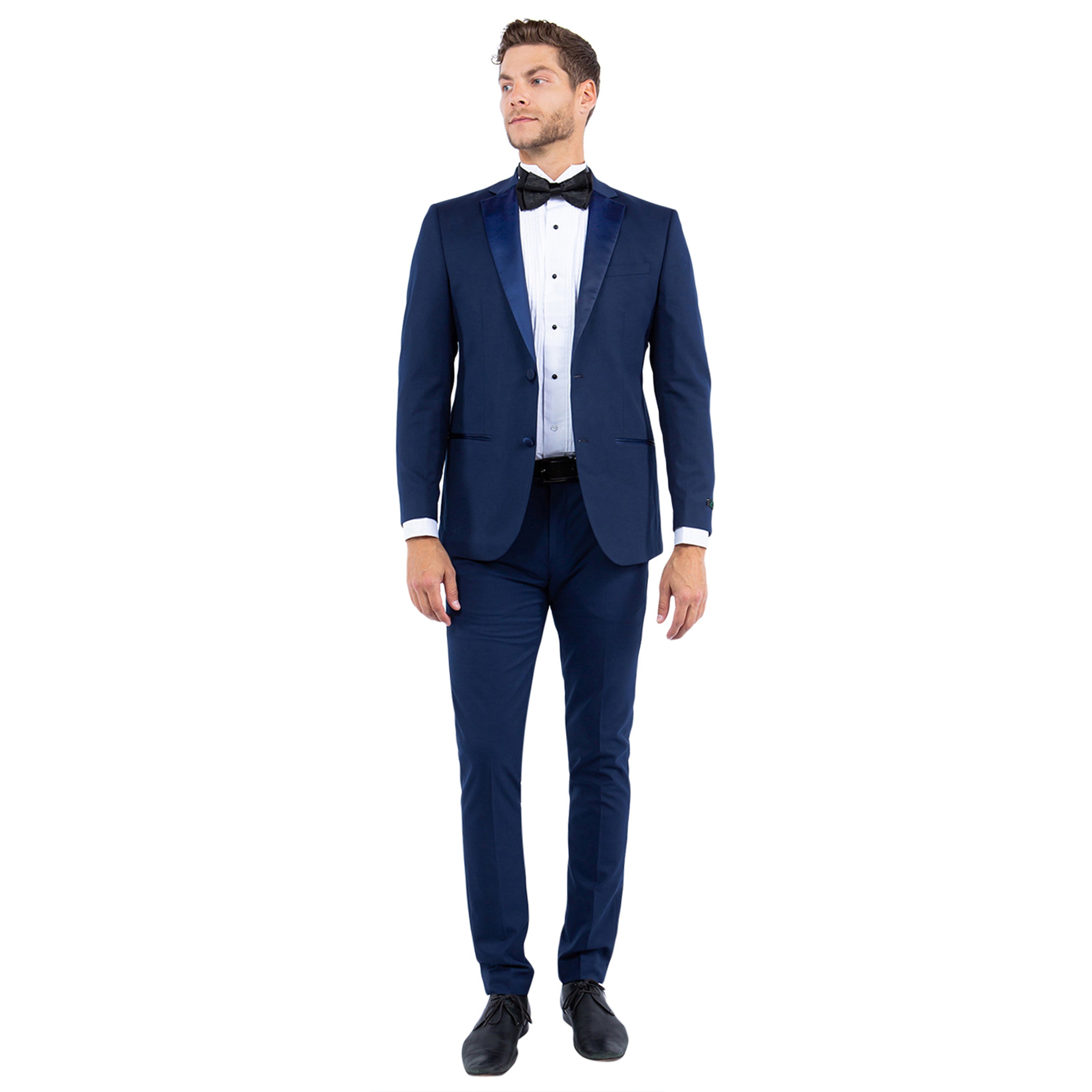 Men’s Tailored-Fit Tuxedo Jacket with Notch Lapel – Classic Sophistication for Any Occasion | D&K Menswear