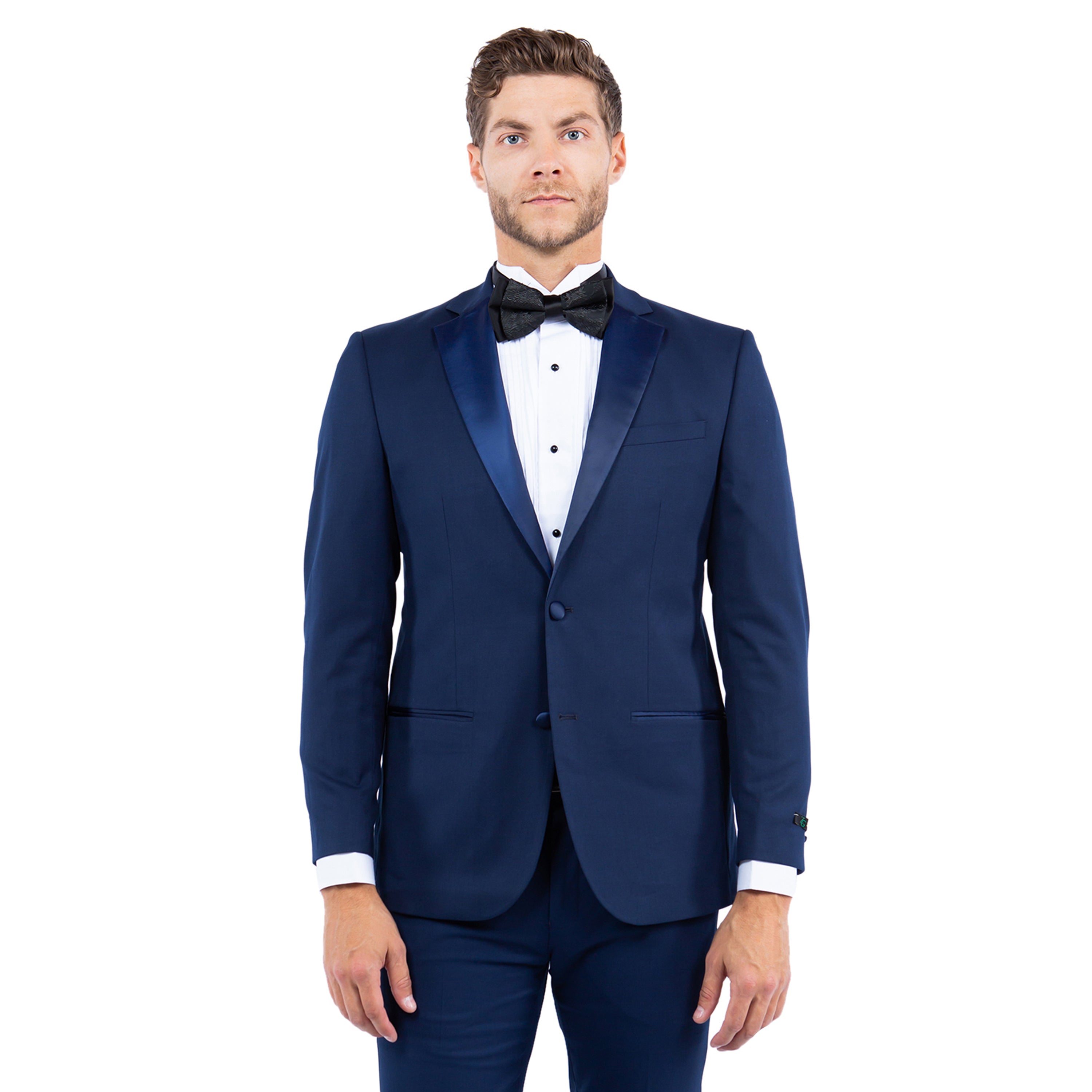 Men’s Tailored-Fit Tuxedo Jacket with Notch Lapel – Classic Sophistication for Any Occasion | D&K Menswear