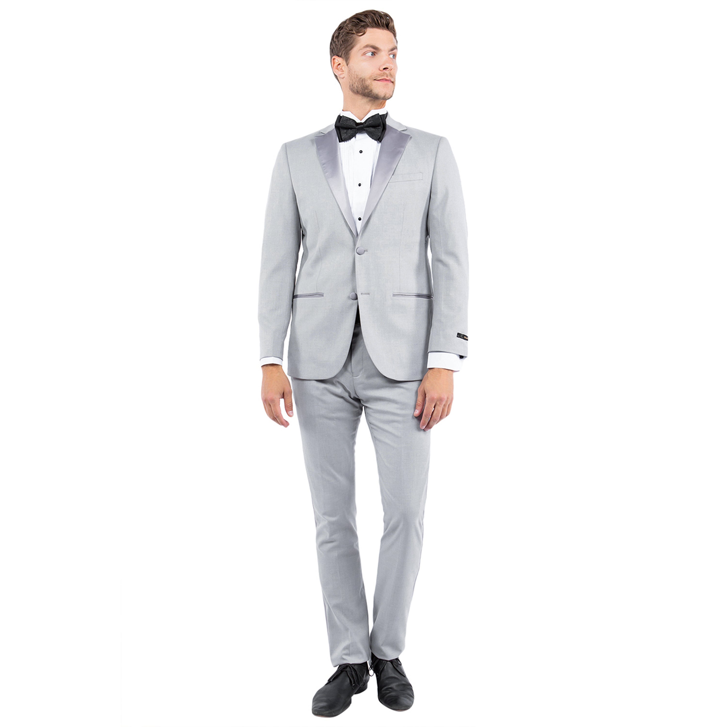 Men’s Tailored-Fit Tuxedo Jacket with Notch Lapel – Sophisticated and Timeless | D&K Menswear
