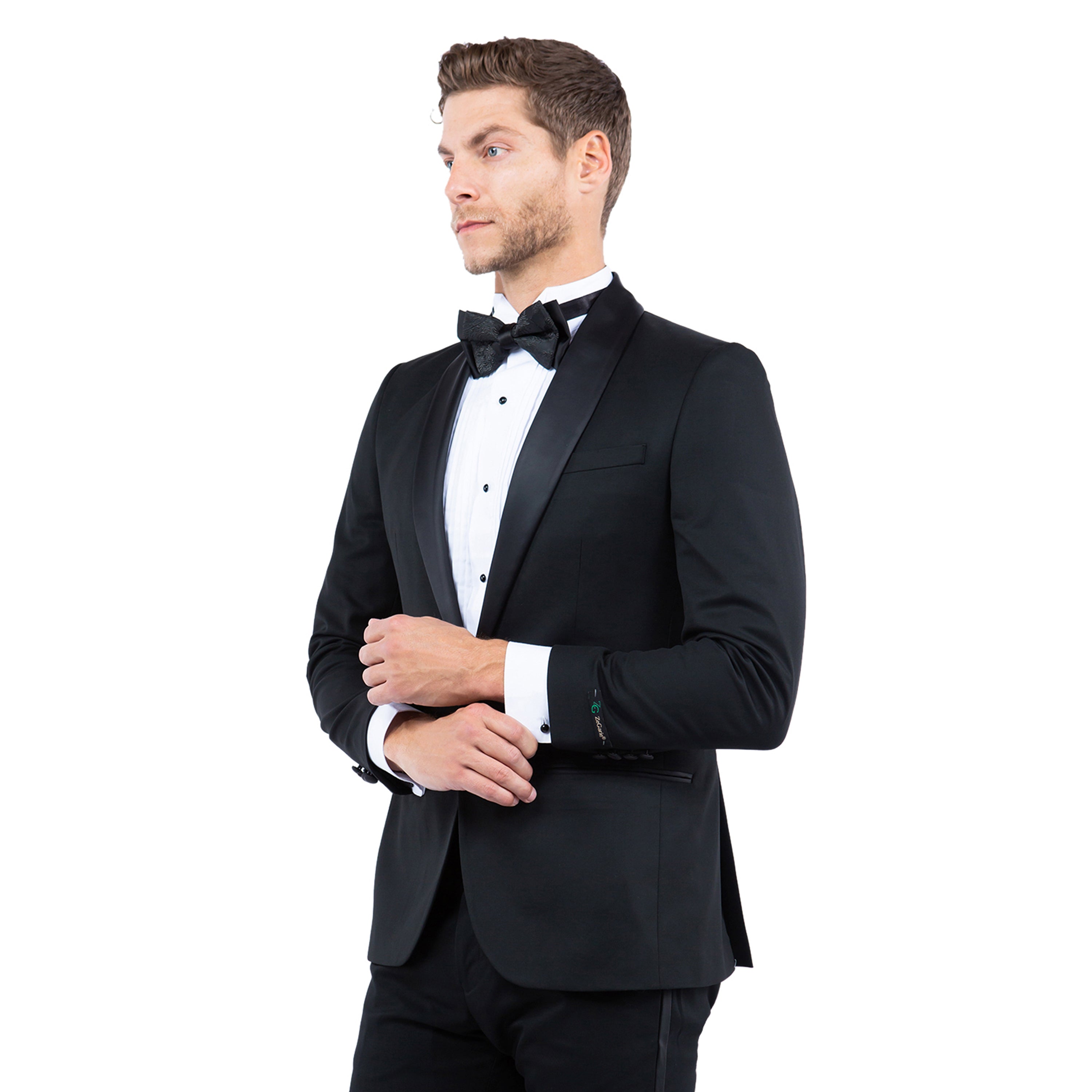 Men’s Tailored-Fit Tuxedo Jacket with Shawl Collar – A Classic Statement for Formal Occasions | D&K Menswear