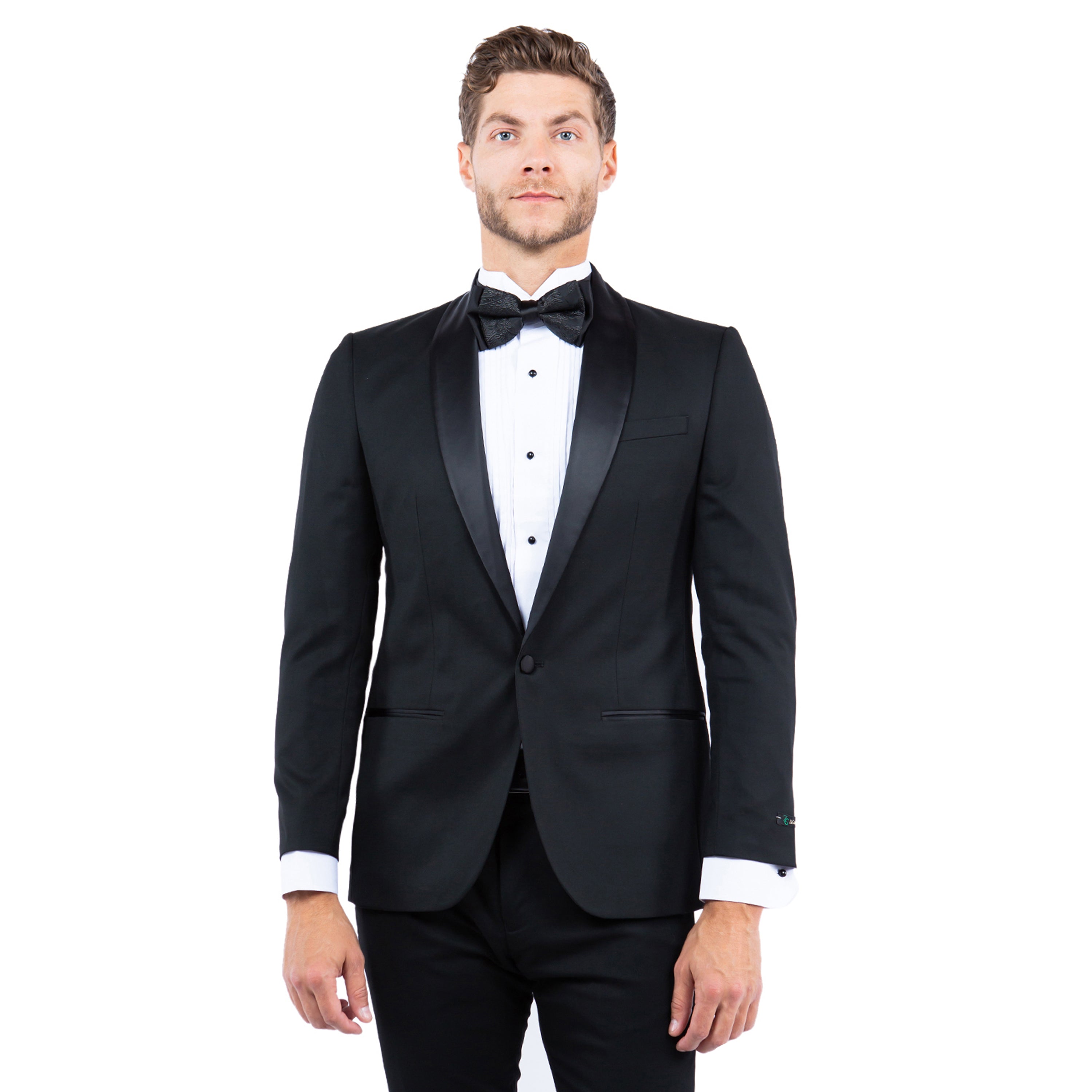Men’s Tailored-Fit Tuxedo Jacket with Shawl Collar – A Classic Statement for Formal Occasions | D&K Menswear