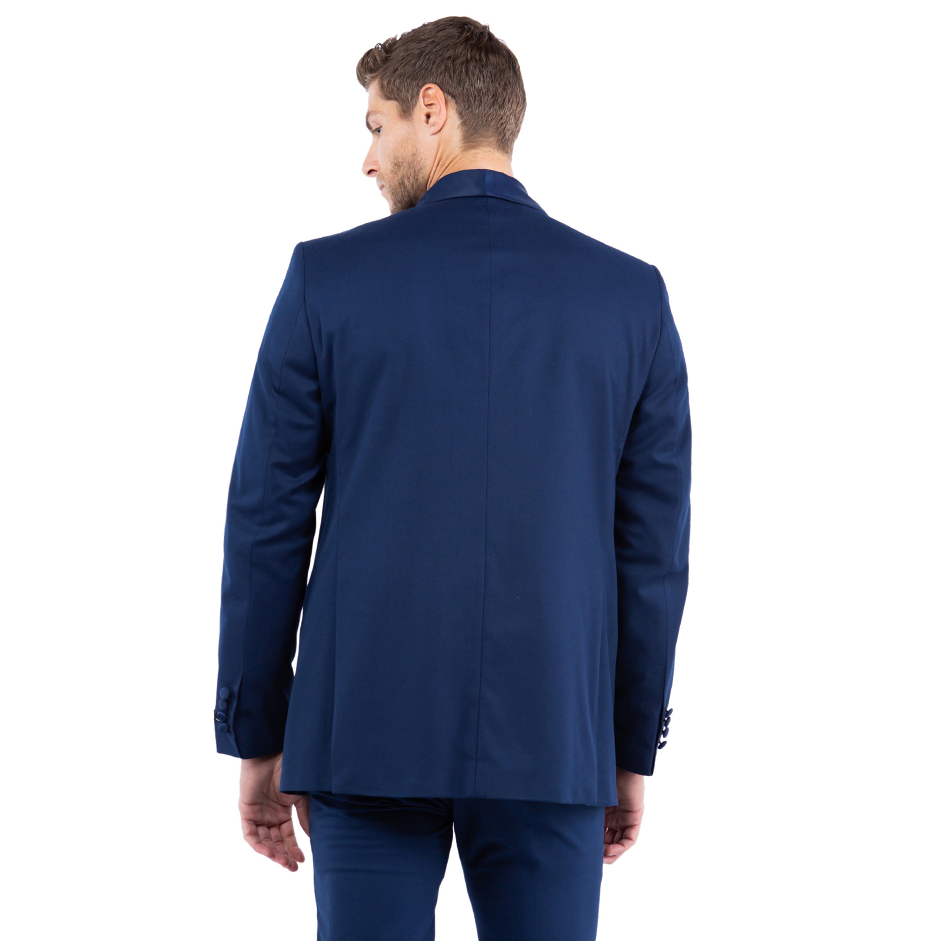 Men’s Tailored-Fit Tuxedo Jacket with Shawl Collar – Classic Elegance for Formal Occasions | D&K Menswear