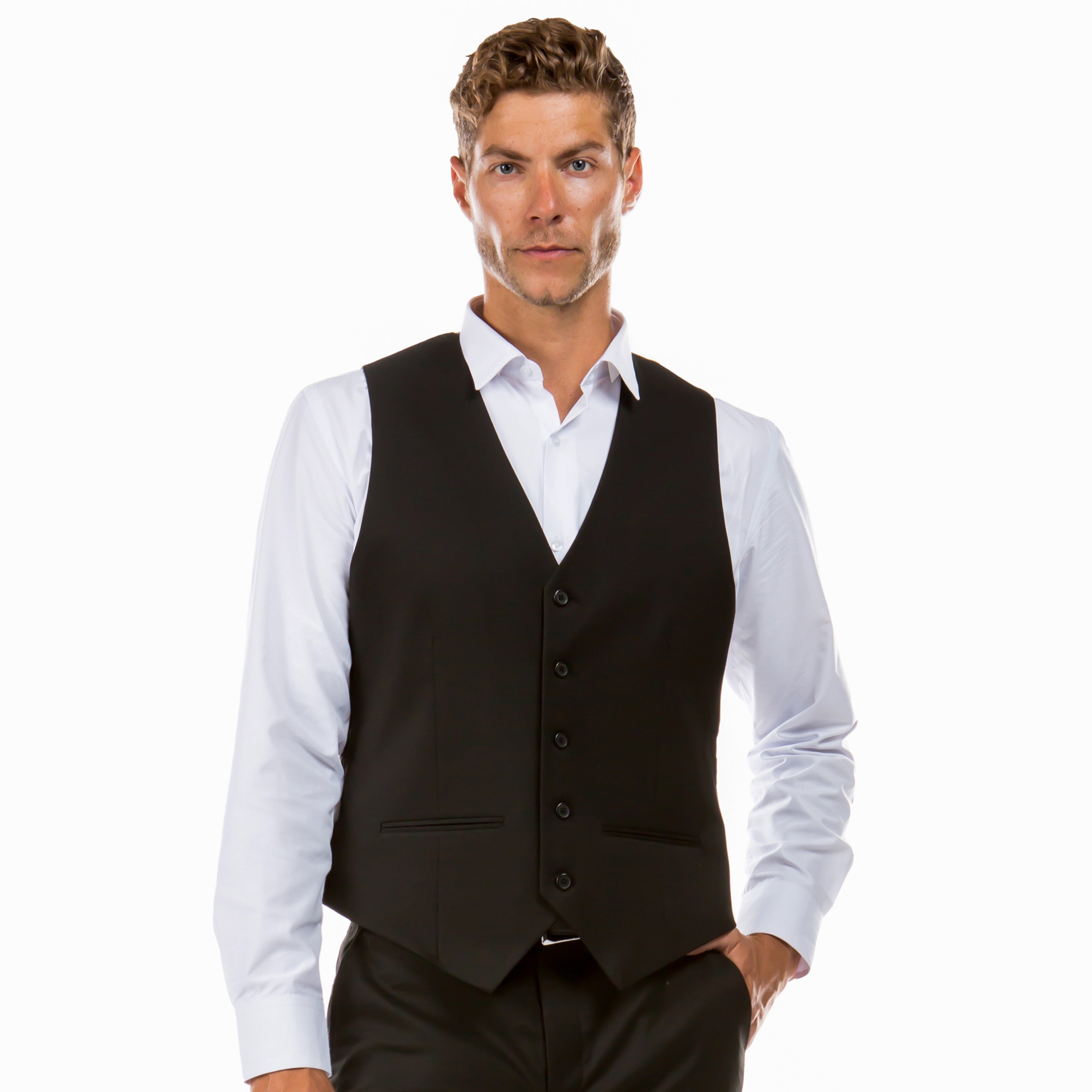 Men’s Tailored Fit Suit Separates Vest – Elegant, Customizable, and Versatile | D&K Menswear