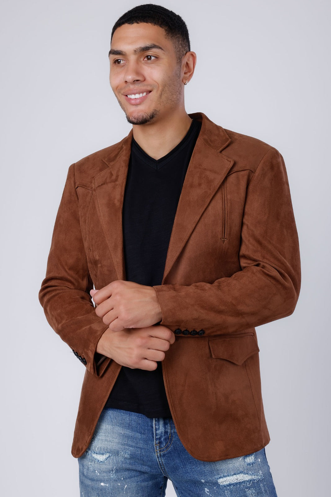 Men’s Suede Jacket, Luxury Outerwear, Stylish Jackets for Men, Casual & Formal Wear, D&K Menswear Collection