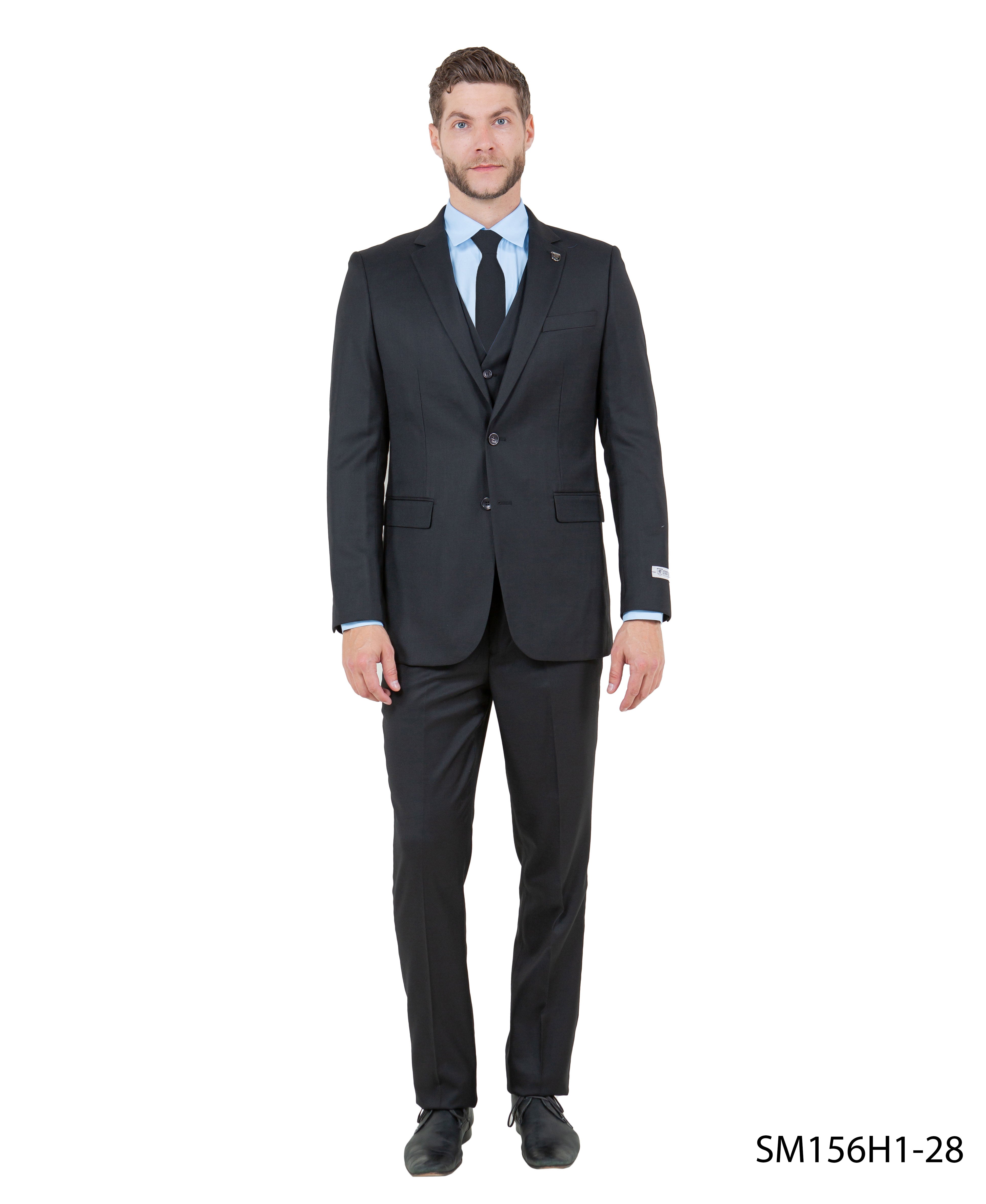 Stacy Adams 3PC Solid Suit Set