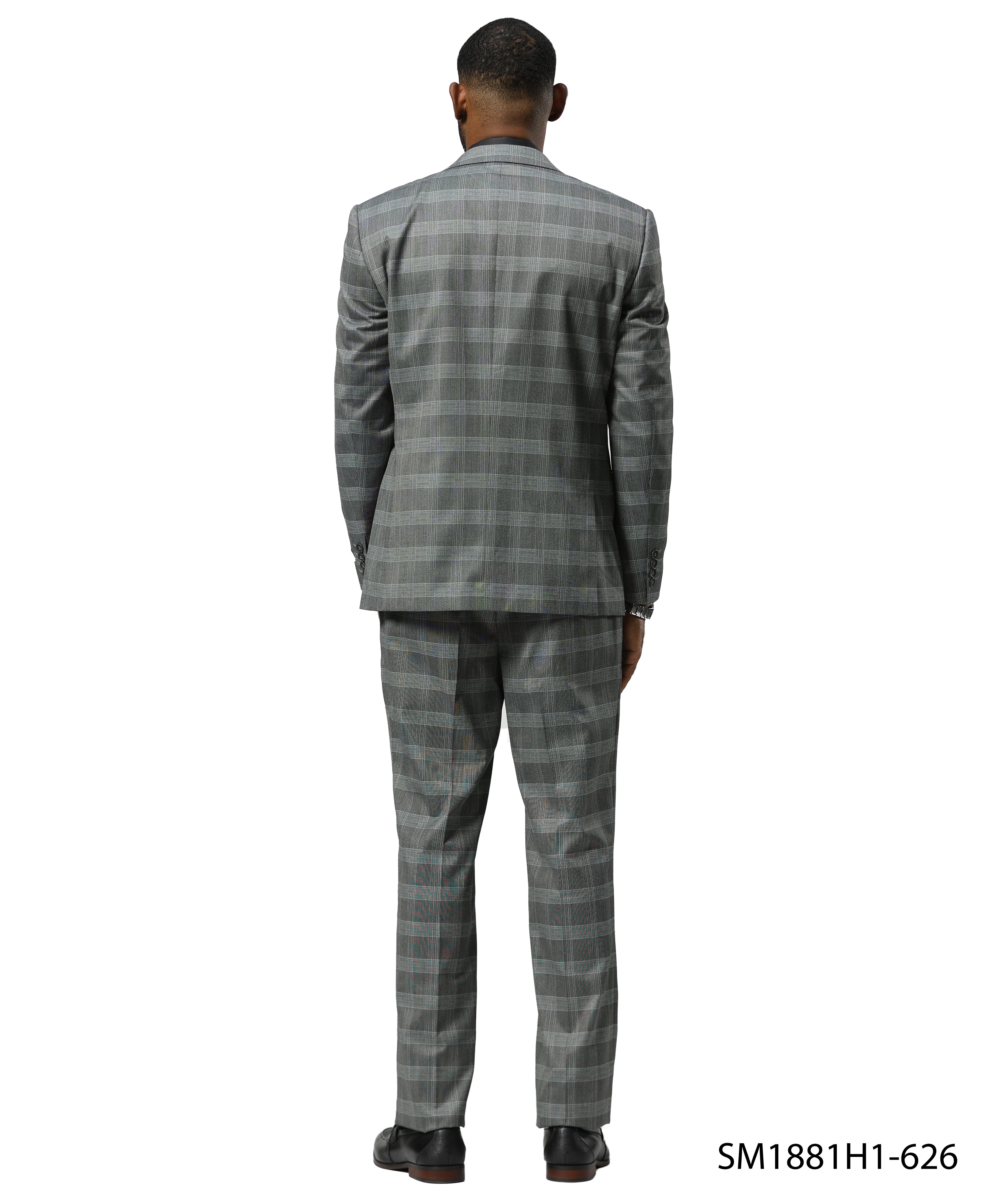 Mens Suit Glen Check by Stacy Adams