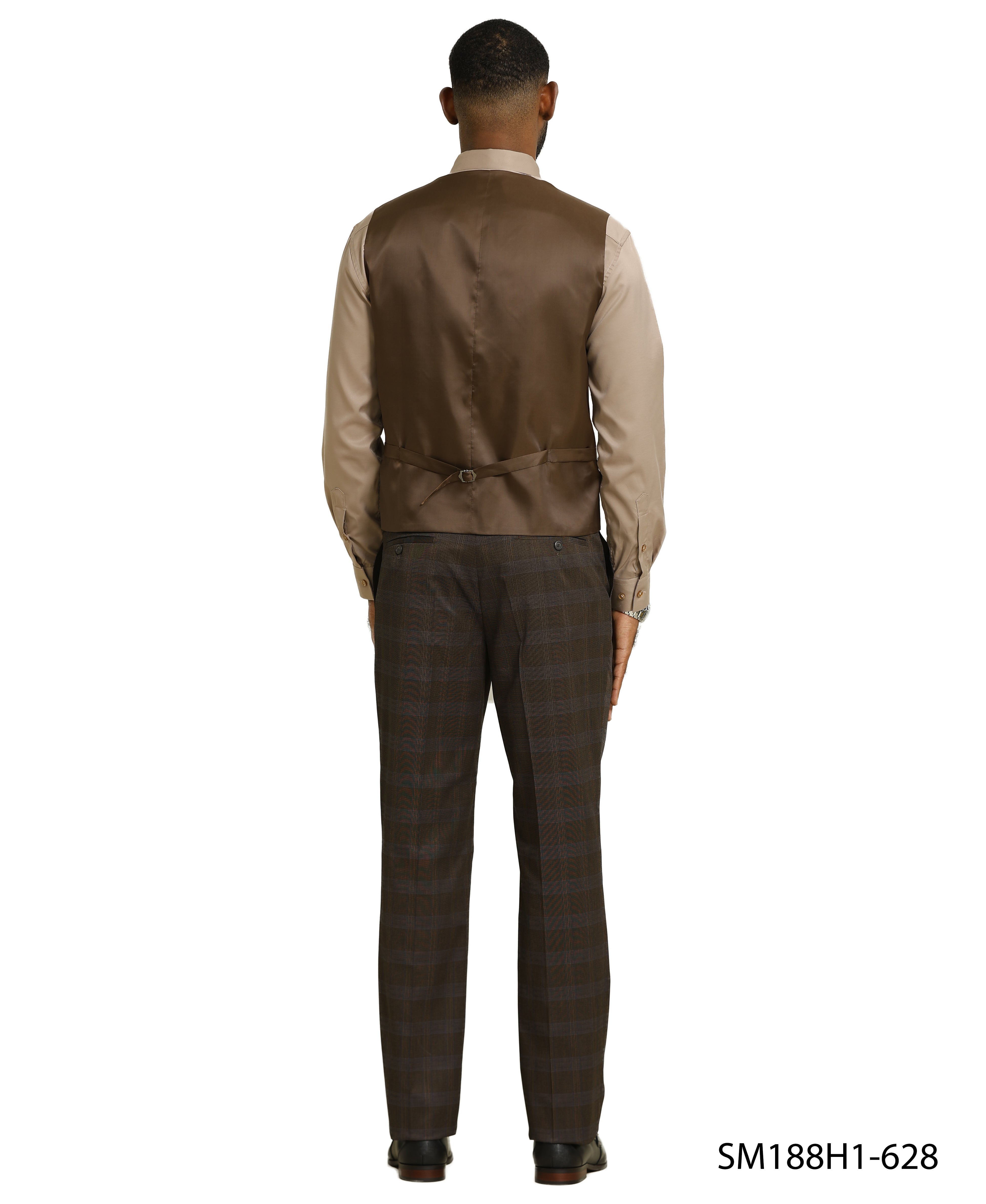 Mens Suit Glen Check by Stacy Adams
