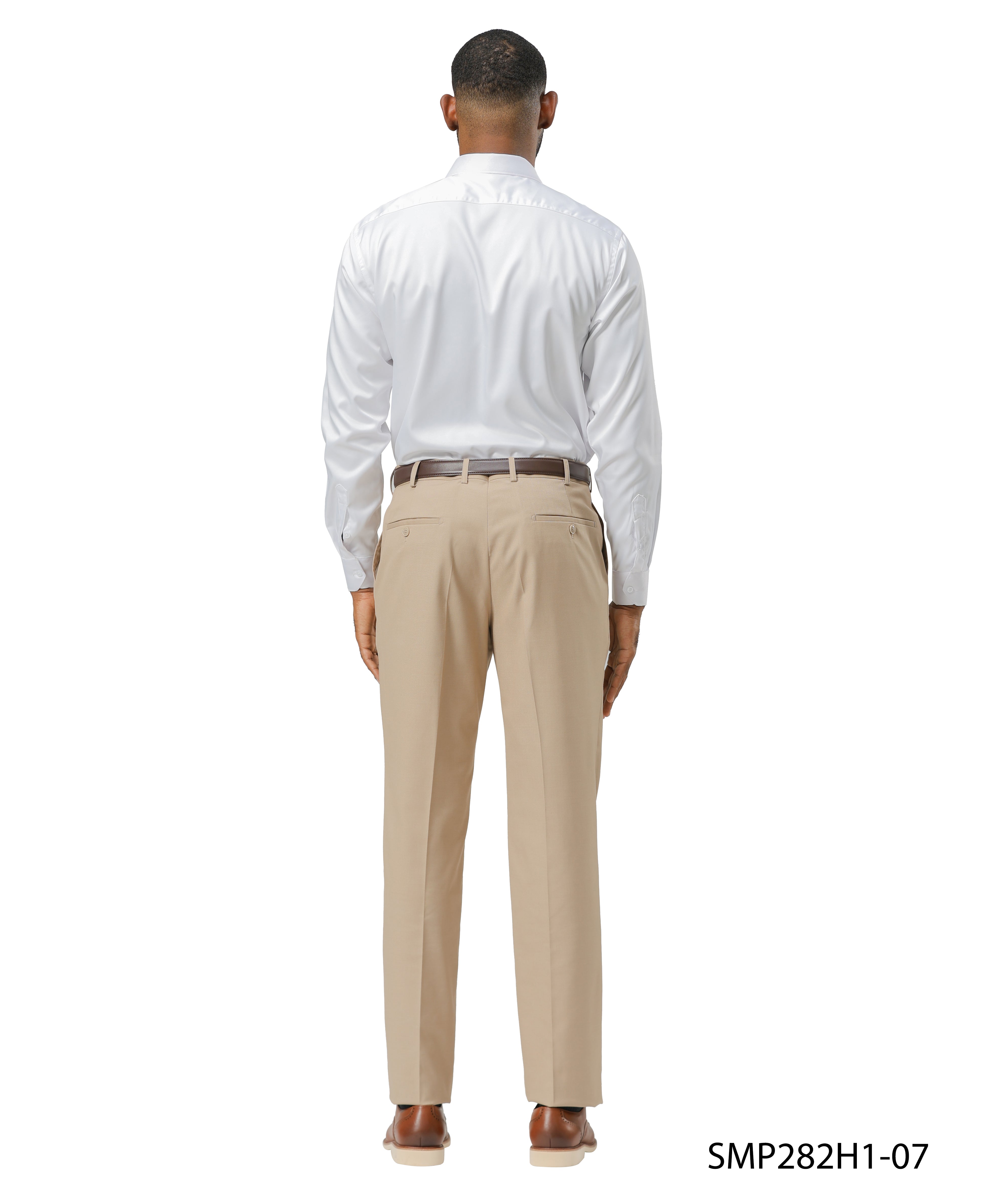 Stacy Adams Solid Dress Pants – Classic Tan Style & Everyday Comfort | D&K Menswear