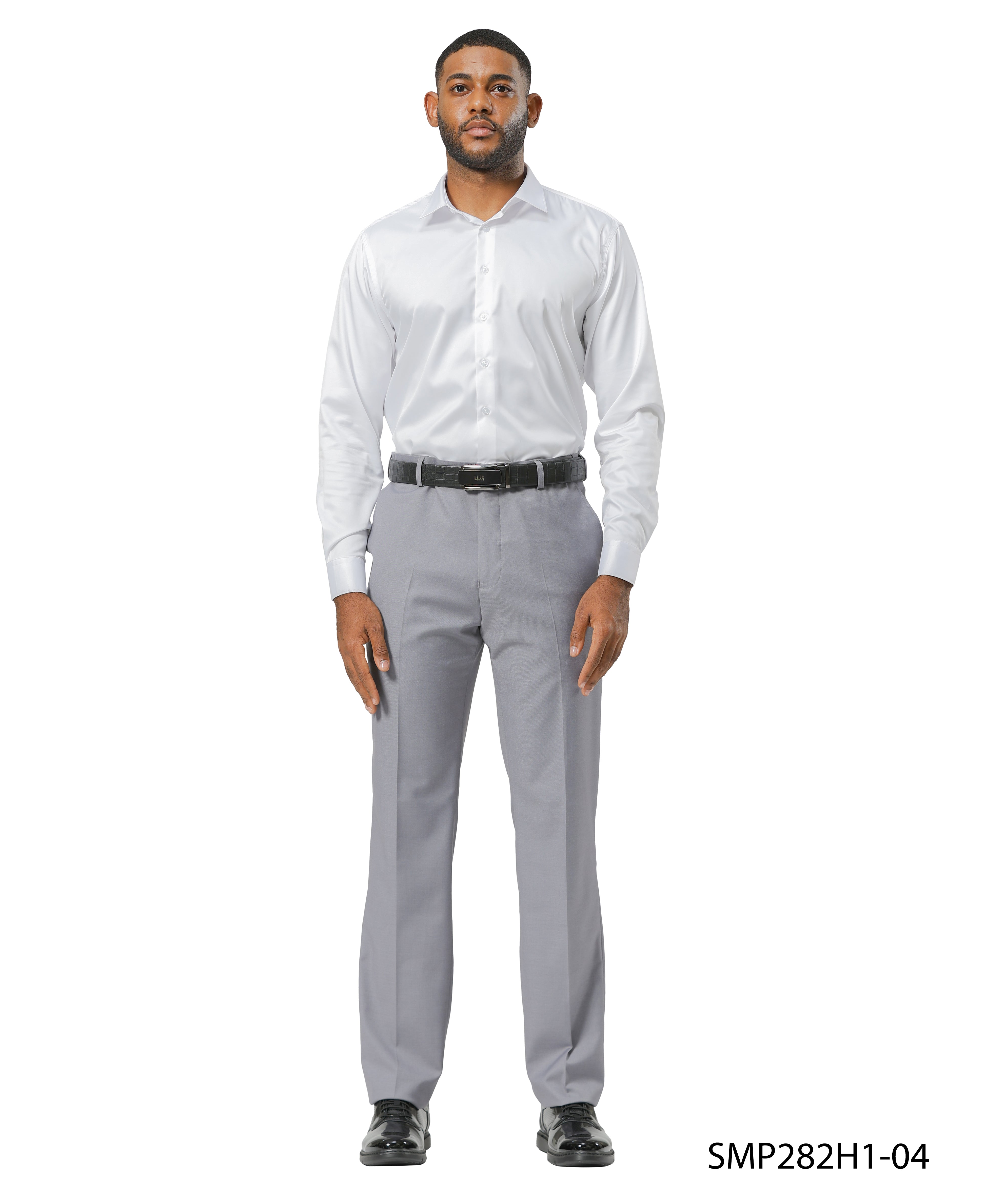 Men’s Dress Pants, Stacy Adams Trousers, Business Attire, Formalwear, Grey Dress Pants, D&K Menswear Collection