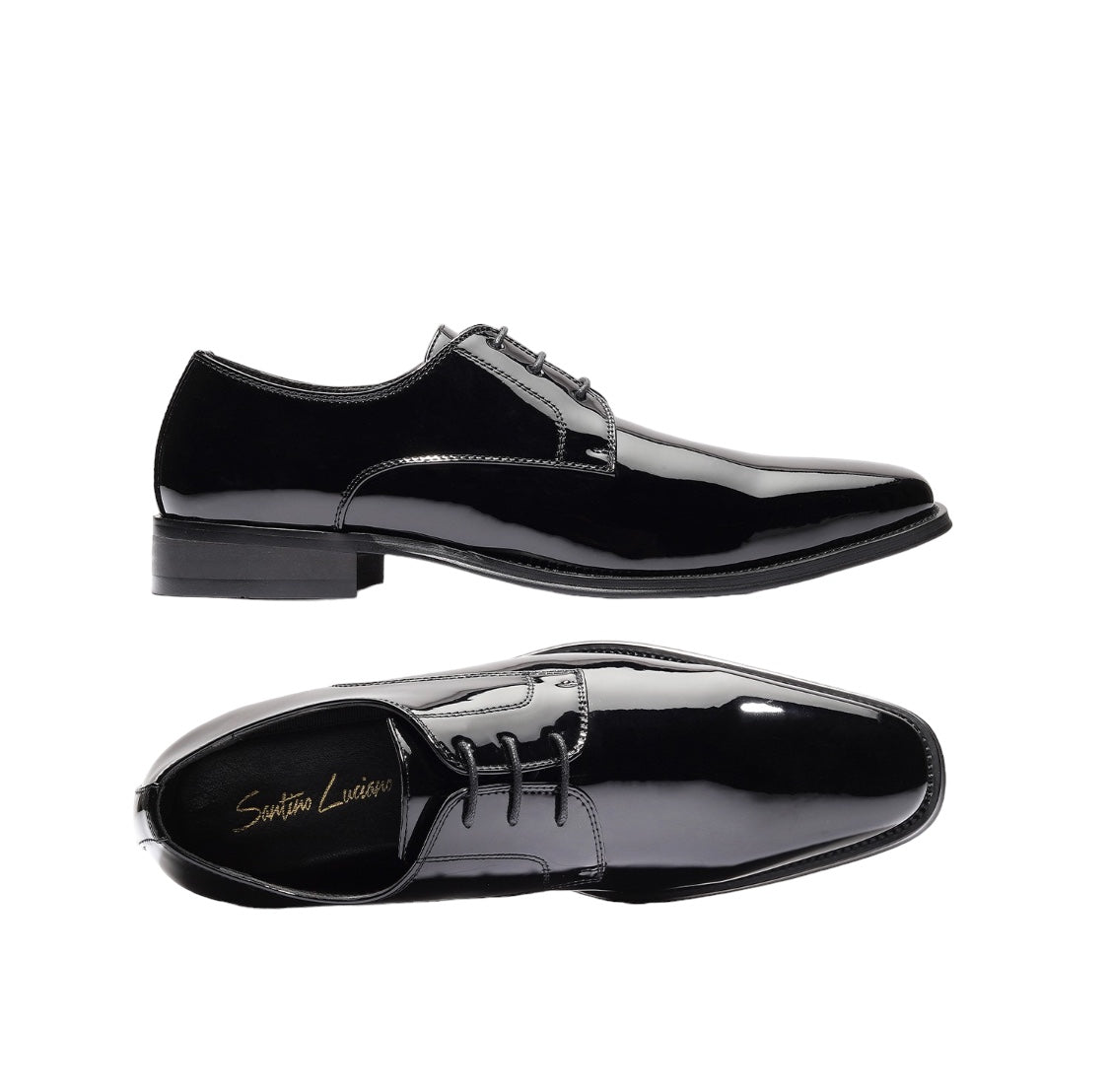 Mens Black Patent Leather Shoes
