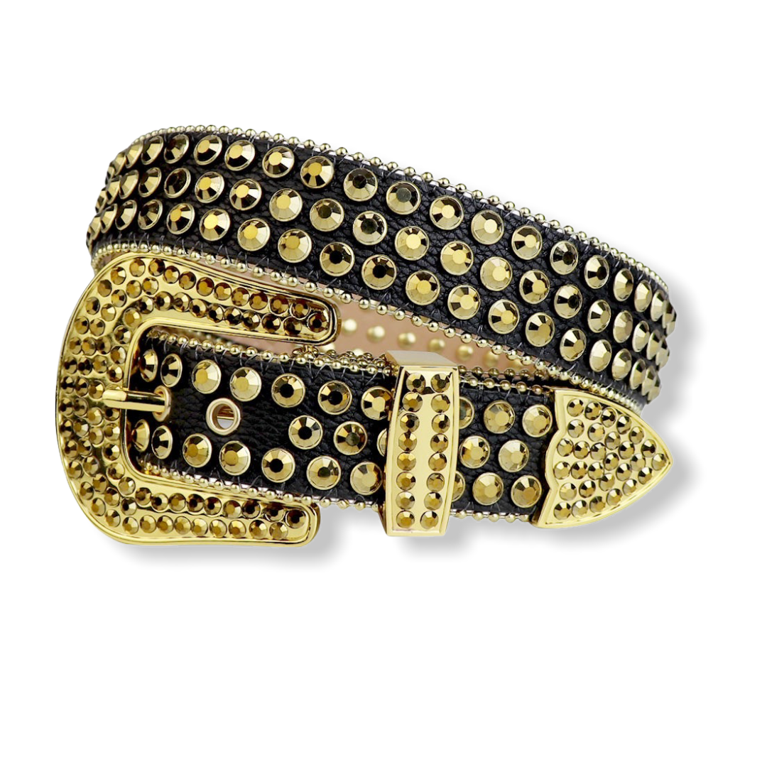 Black sparkly belt hot sale