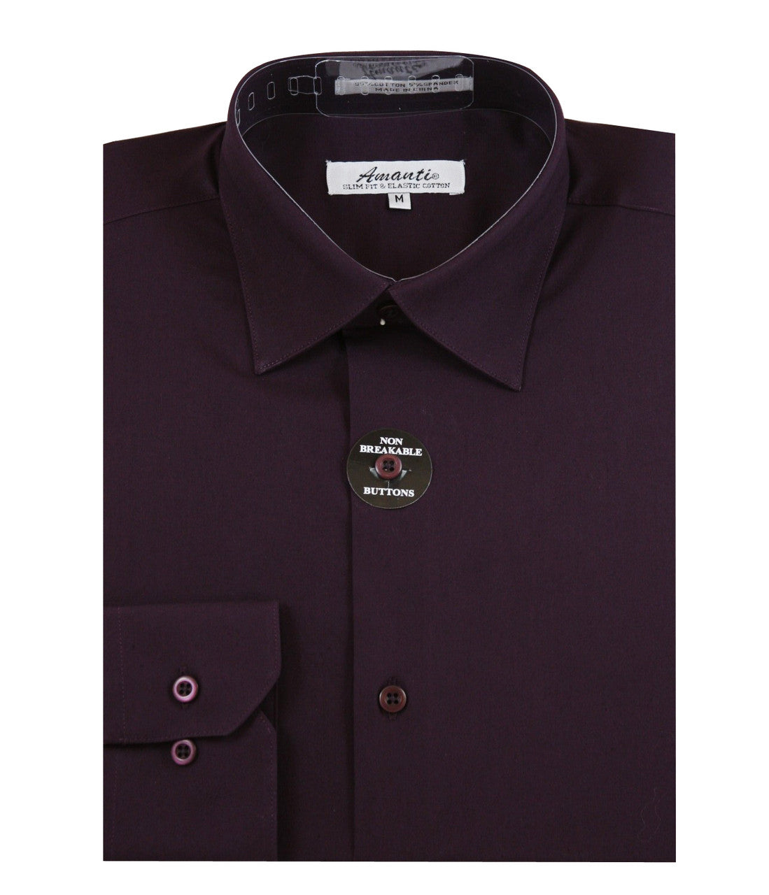 Amanti Slim Fit Convertible Cuff Dress Shirt