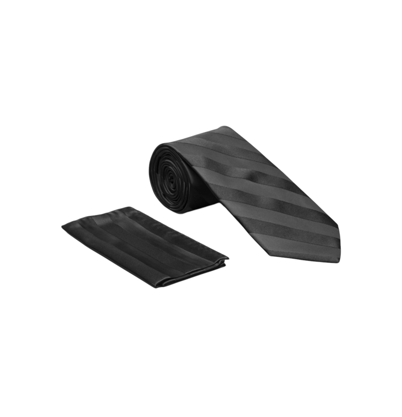 Tone on Tone satin tie and hanky