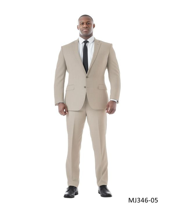 Zegarie Suit Separates Tan Solid Dinner Jacket