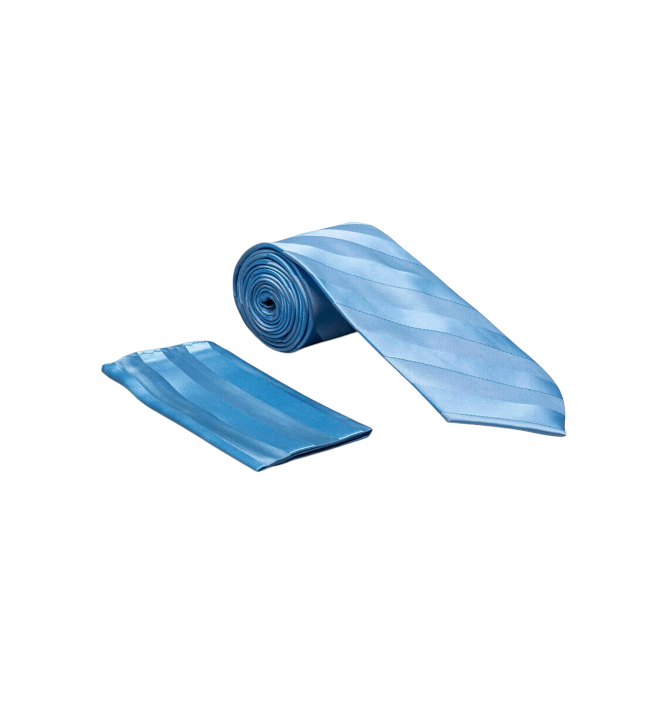 Tone on Tone satin tie and hanky