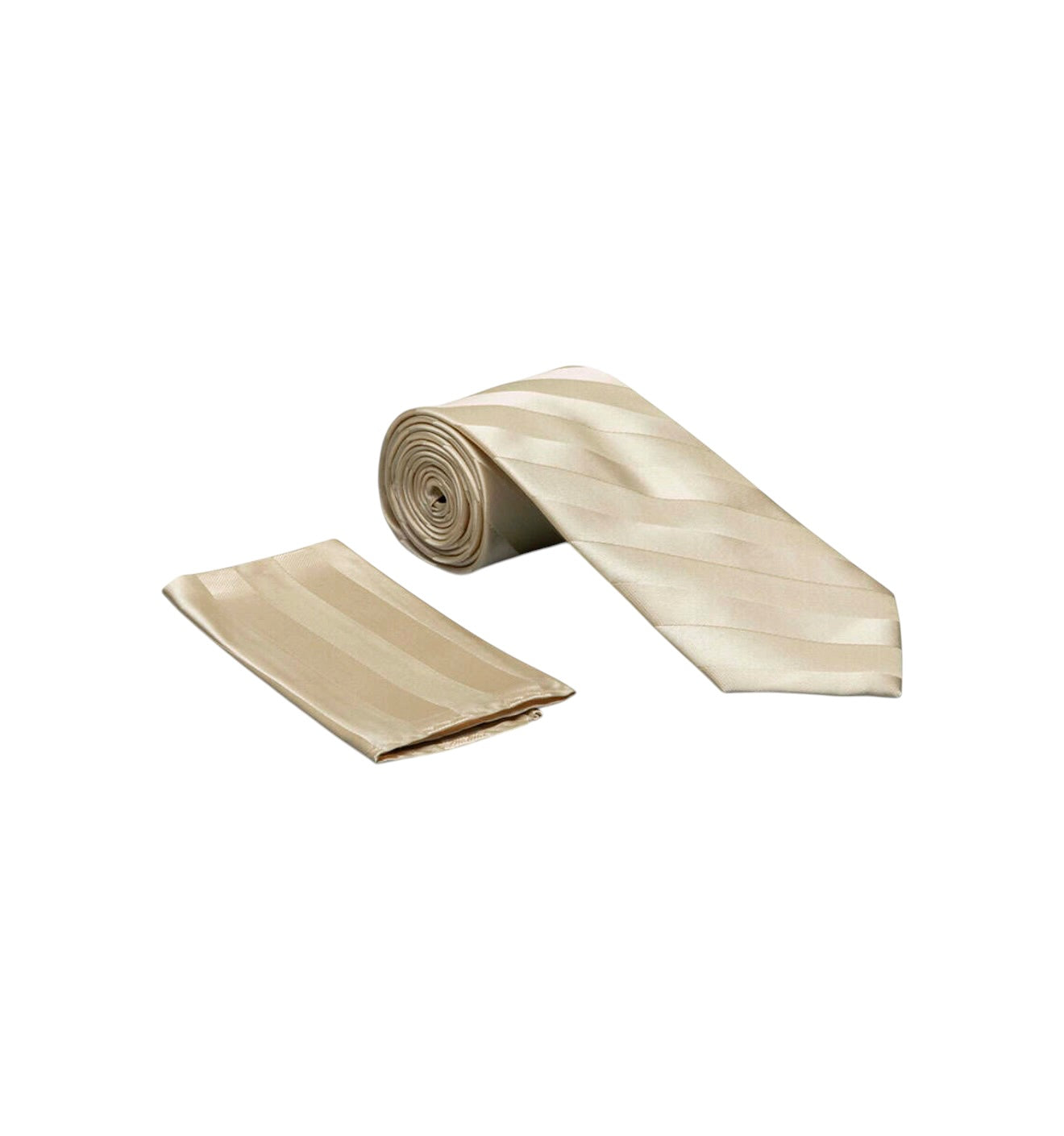 Tone on Tone satin tie and hanky