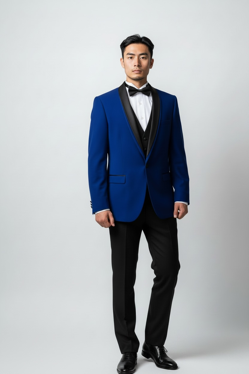 Shawl Collar Tuxedo Solid Slim Fit Prom Tuxedos For Men