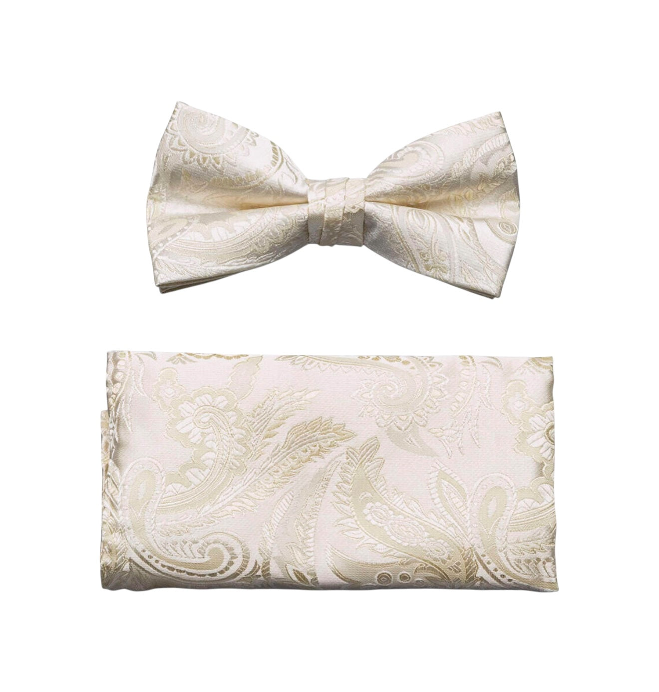 Paisley Tone on Tone bowtie and hanky set