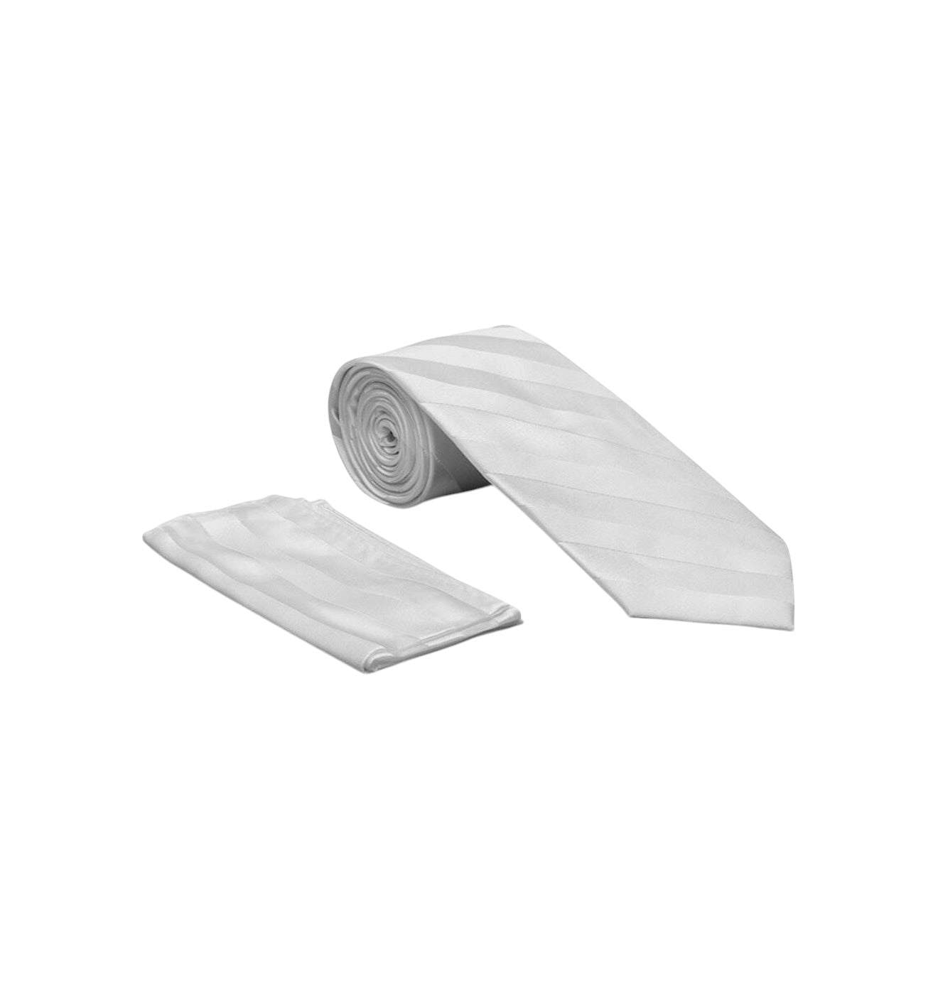 Tone on Tone satin tie and hanky
