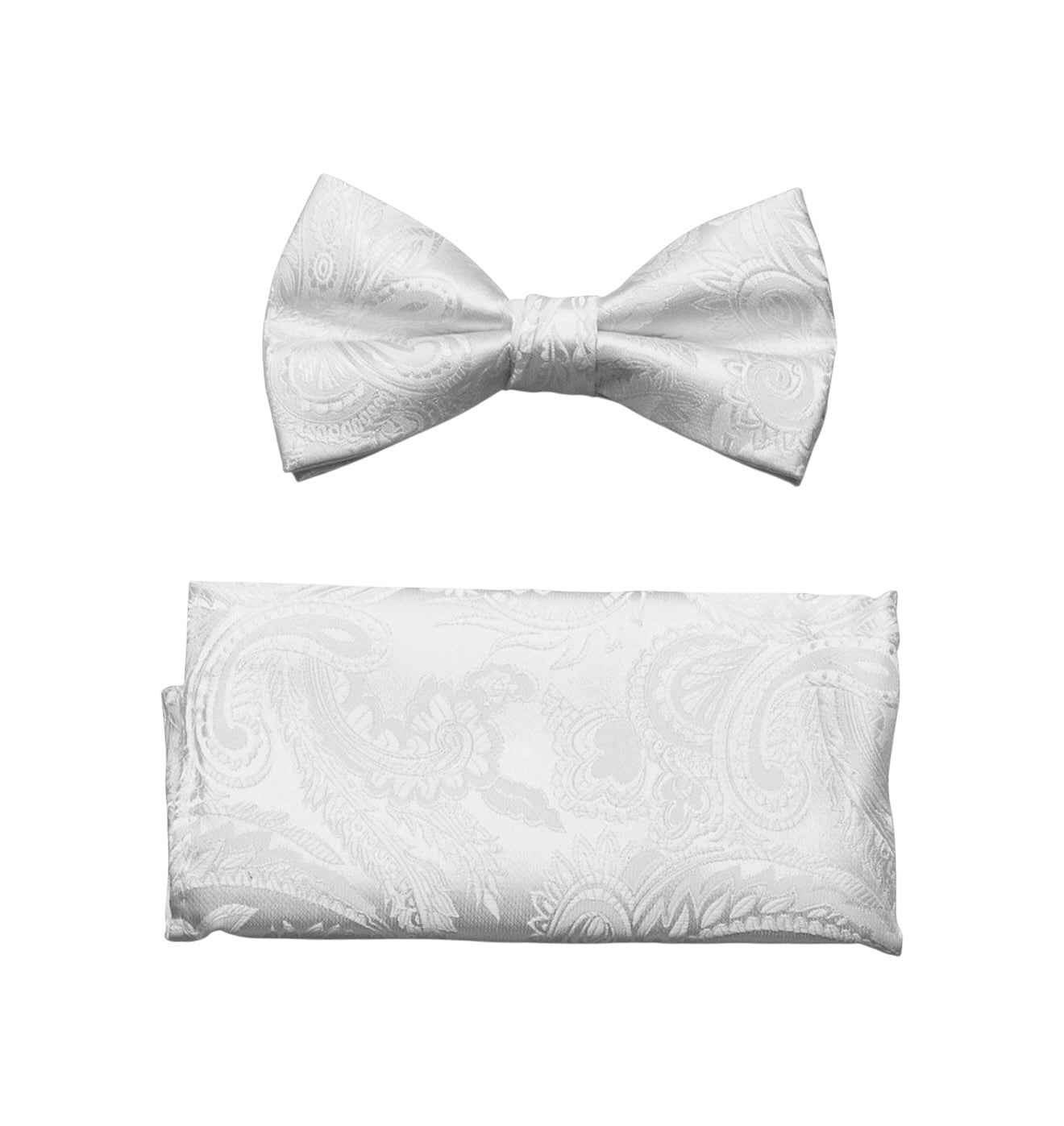 Paisley Tone on Tone bowtie and hanky set