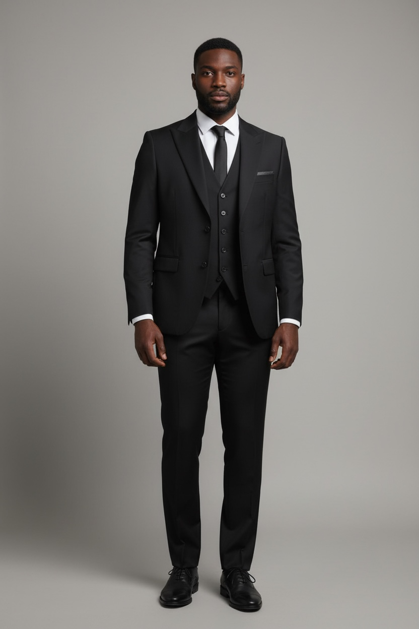 Noah John 3 Piece Peak Lapel Suit