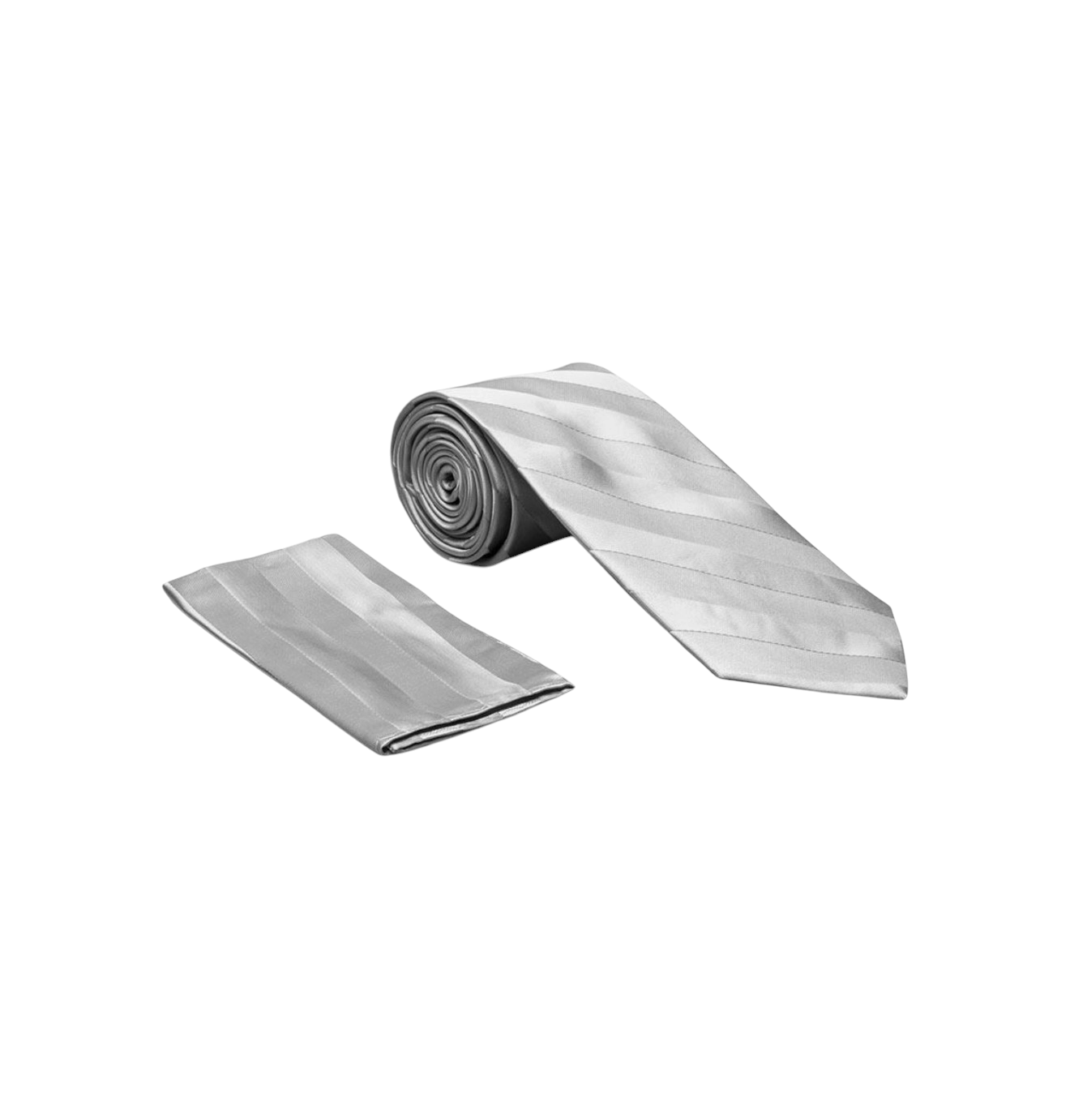 Tone on Tone satin tie and hanky