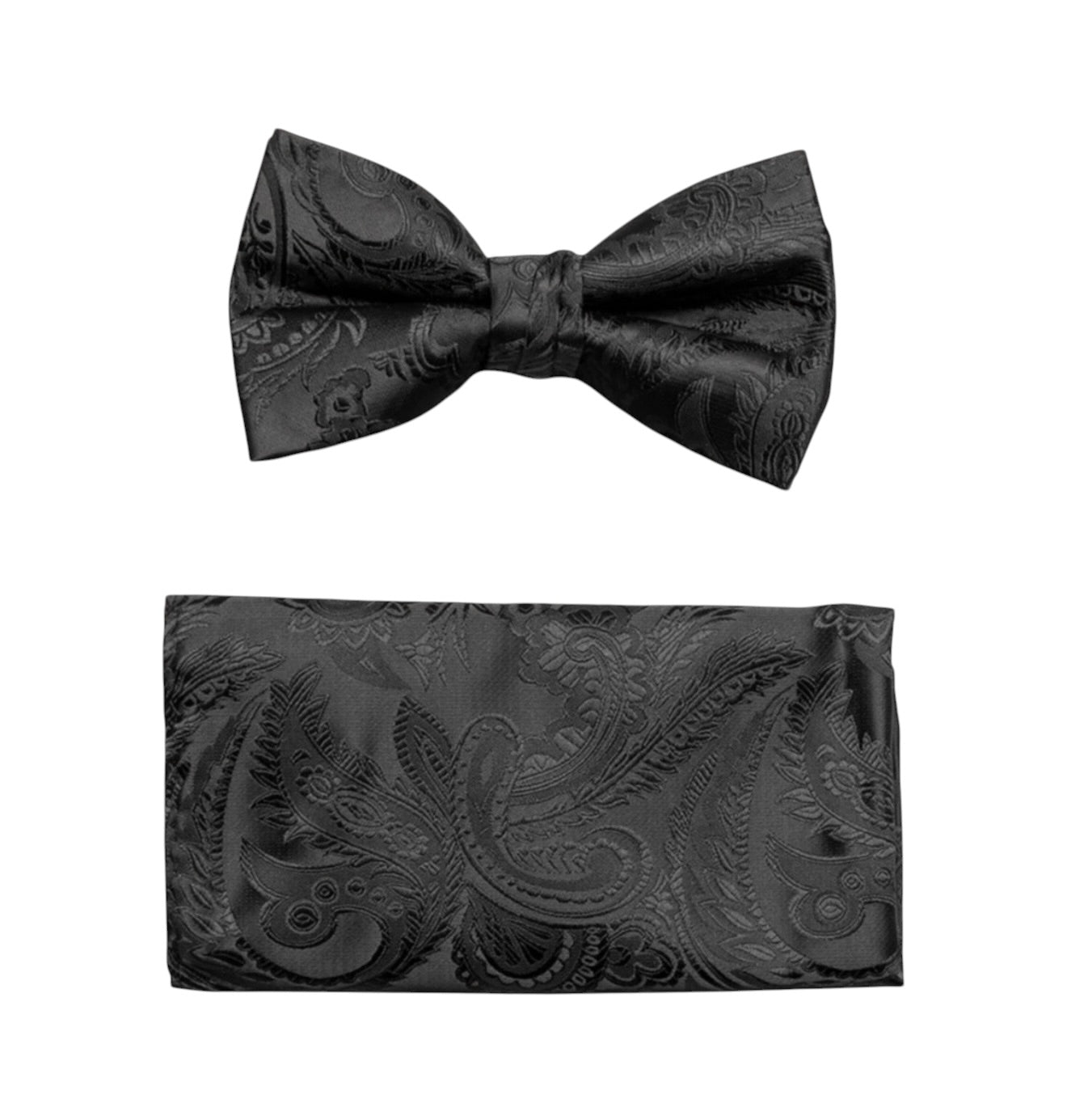 Paisley Tone on Tone bowtie and hanky set
