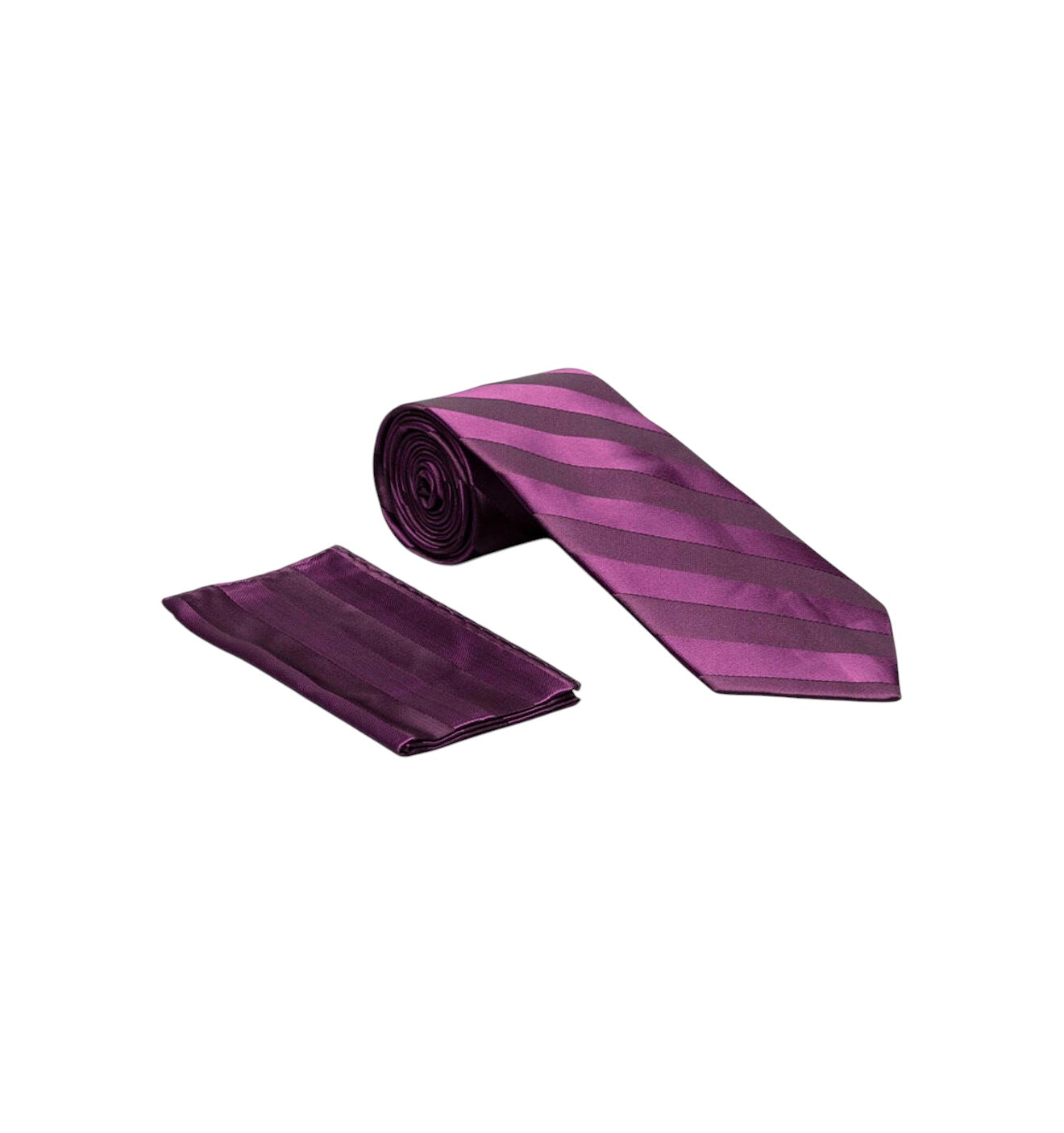 Tone on Tone satin tie and hanky