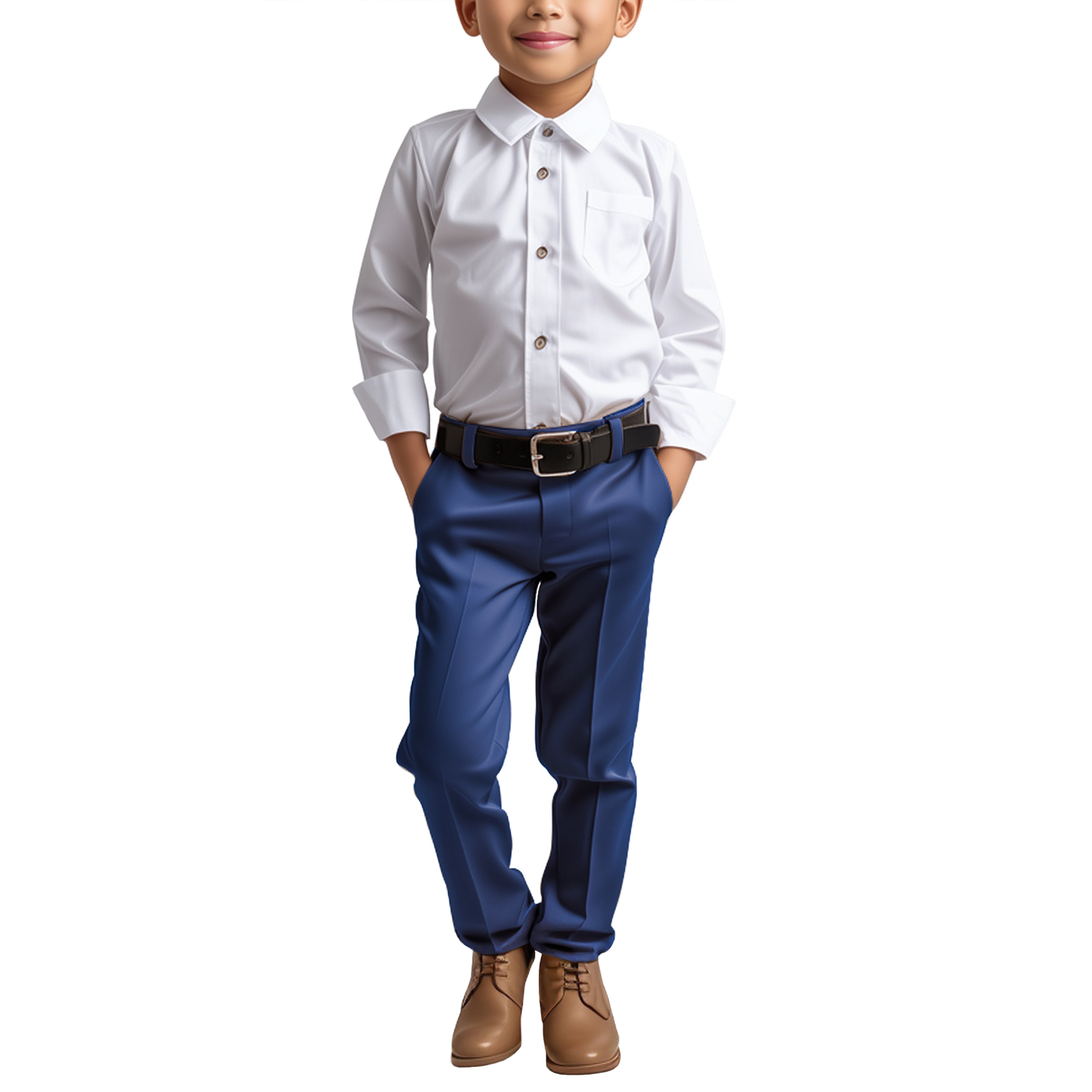 Solid Boys Pants Separates By Zegarie