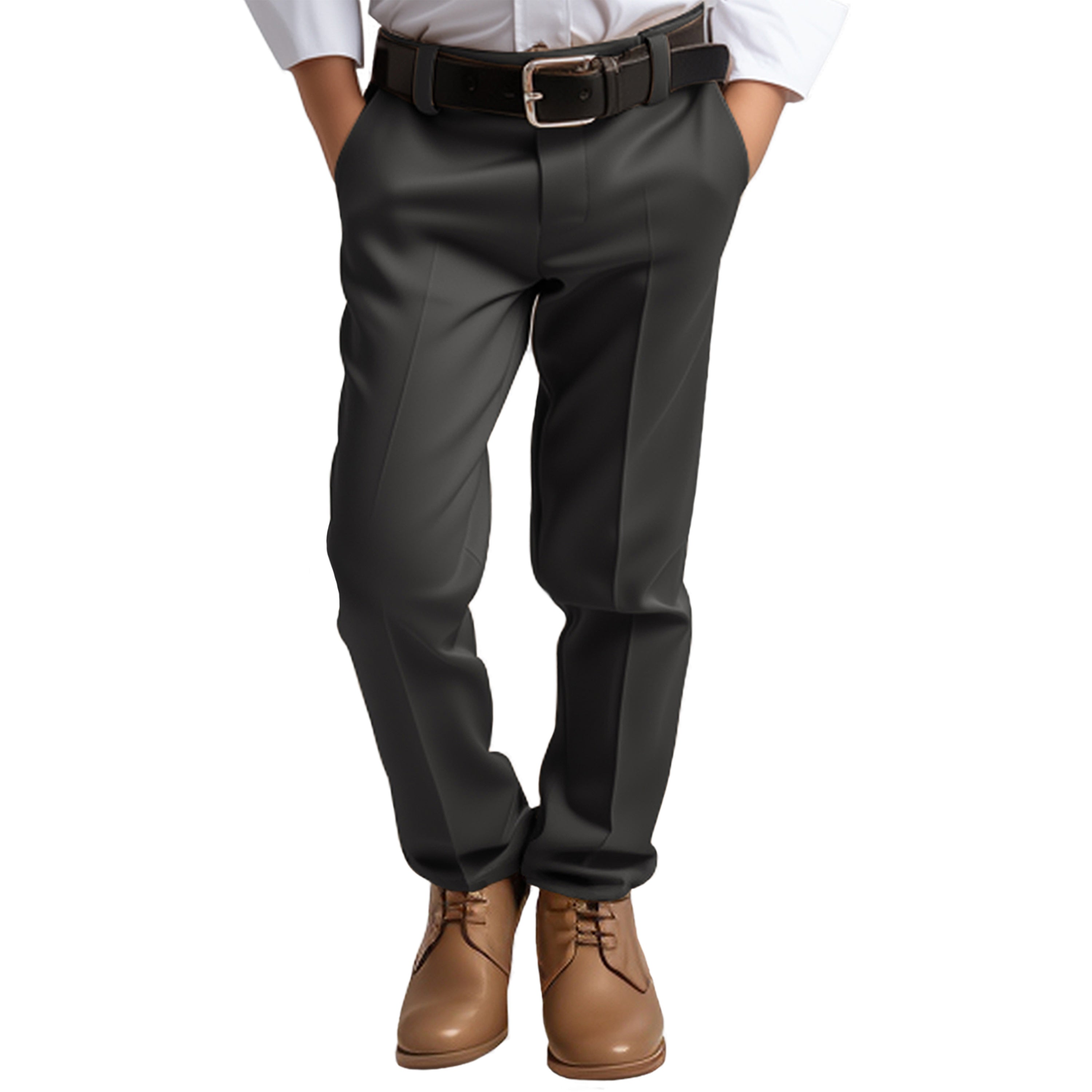 Solid Boys Pants Separates By Zegarie