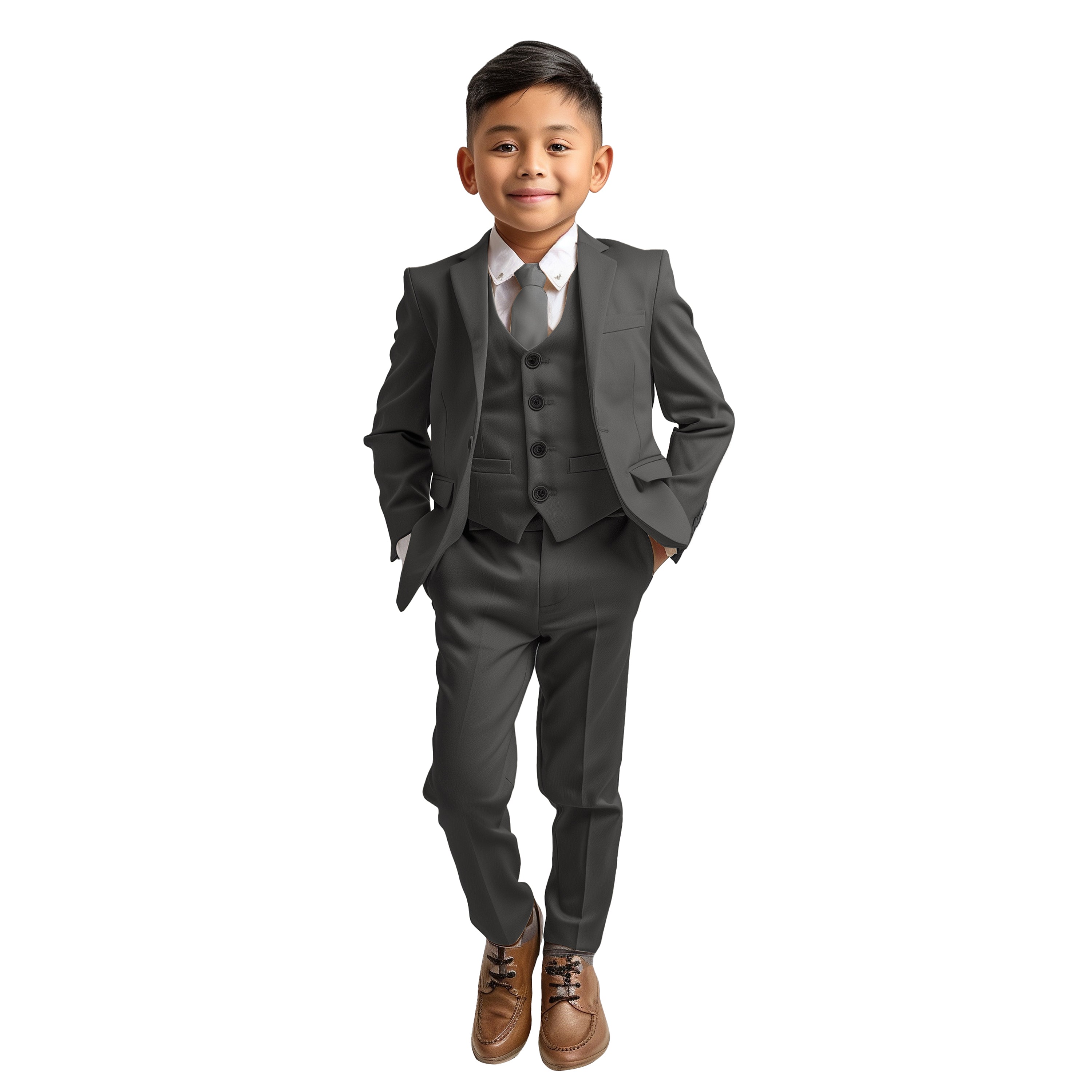 Solid Boys Pants Separates By Zegarie