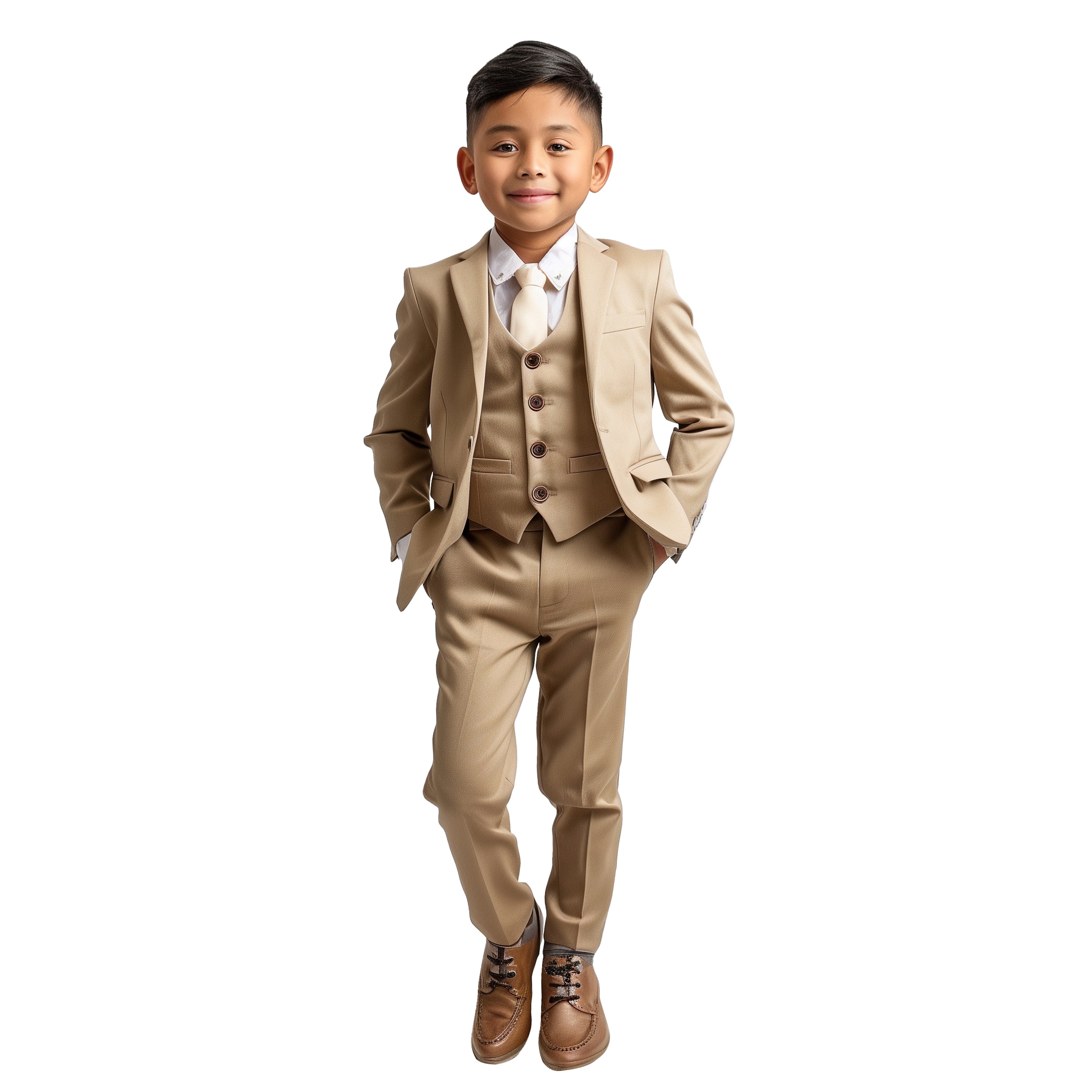 Solid Boys Pants Separates By Zegarie