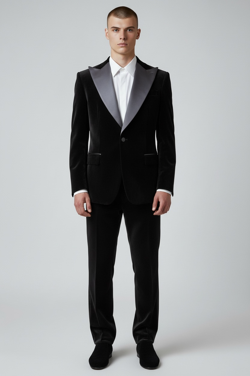 Noah John Black Velvet blazer