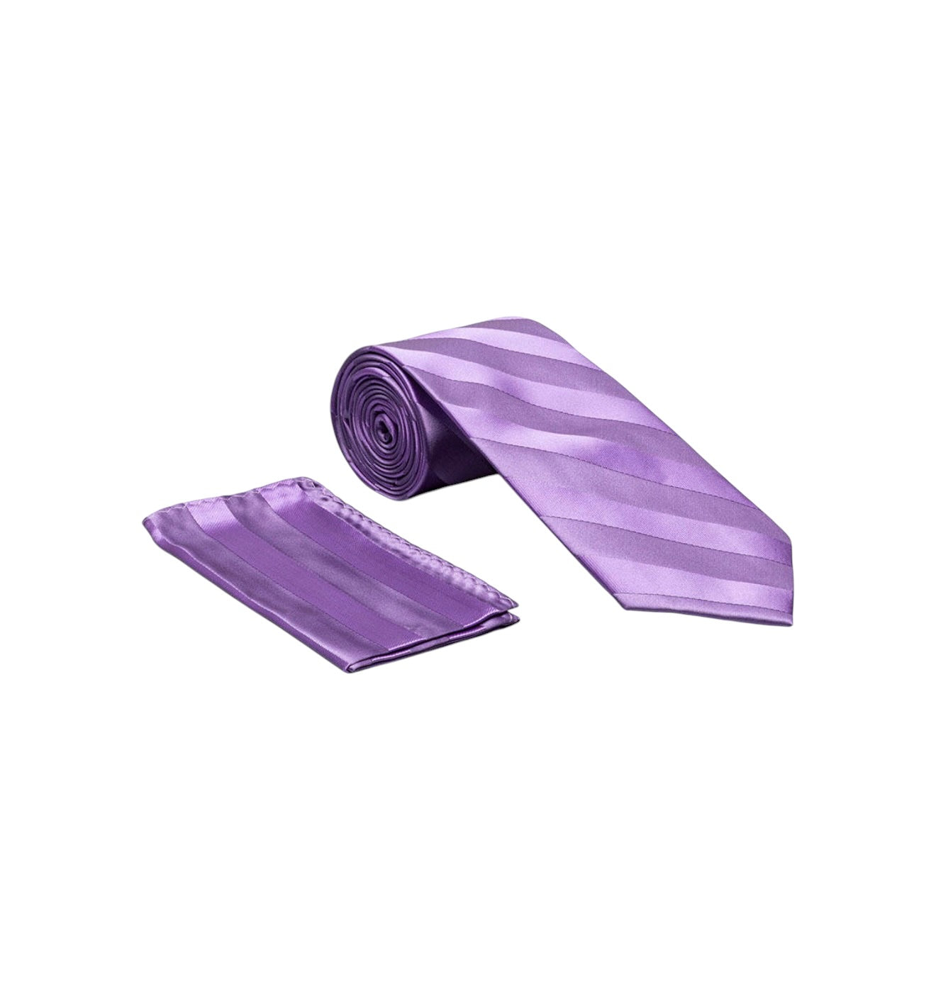 Tone on Tone satin tie and hanky