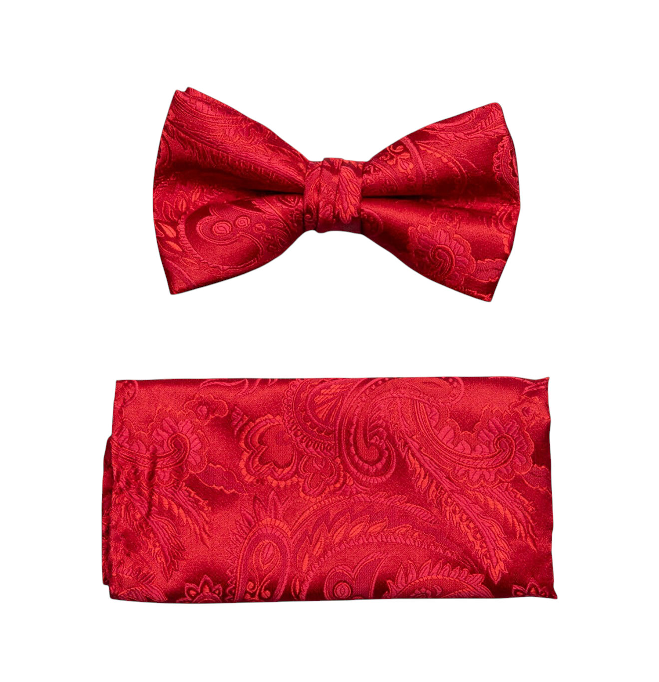 Paisley Tone on Tone bowtie and hanky set