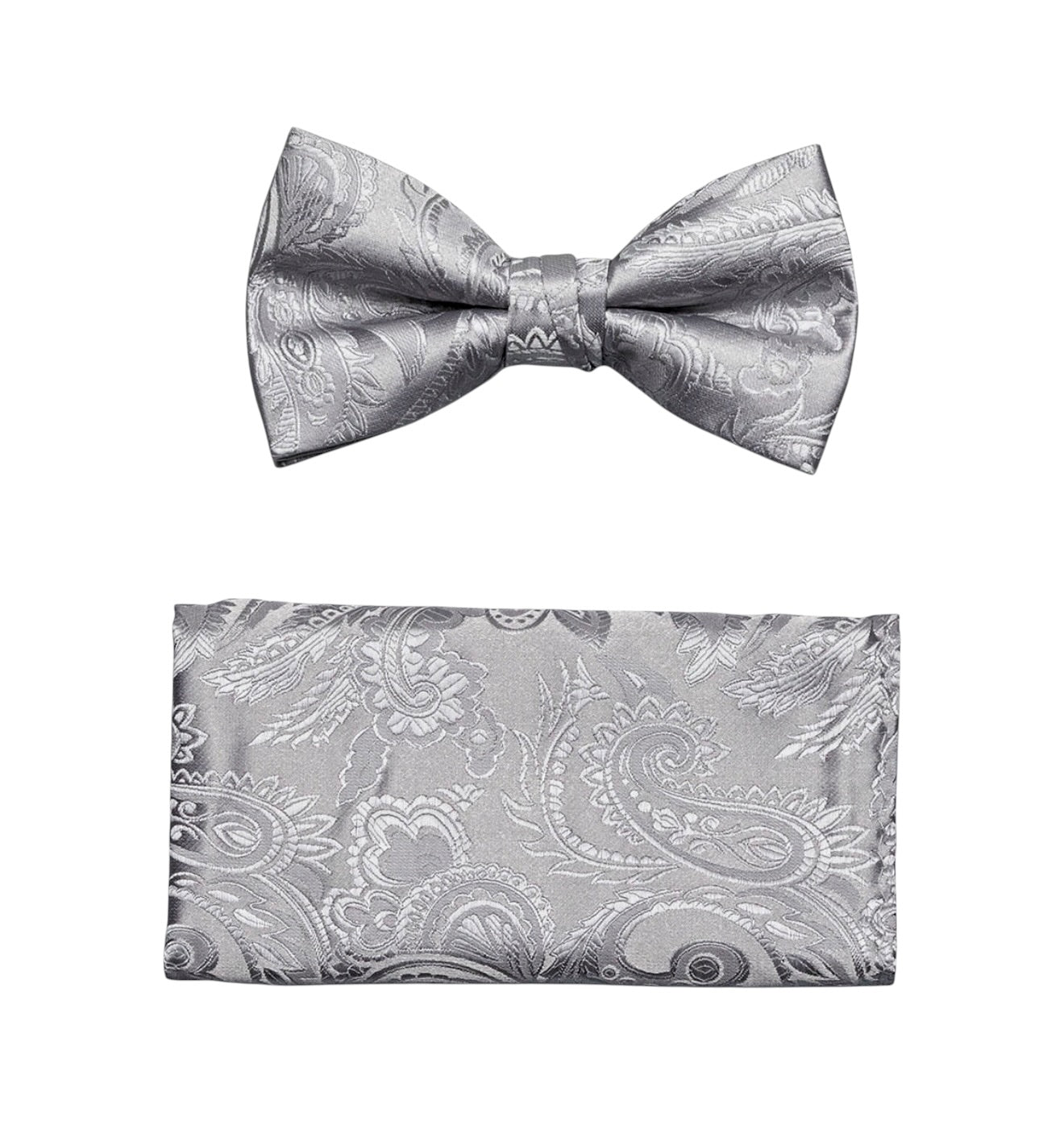 Paisley Tone on Tone bowtie and hanky set