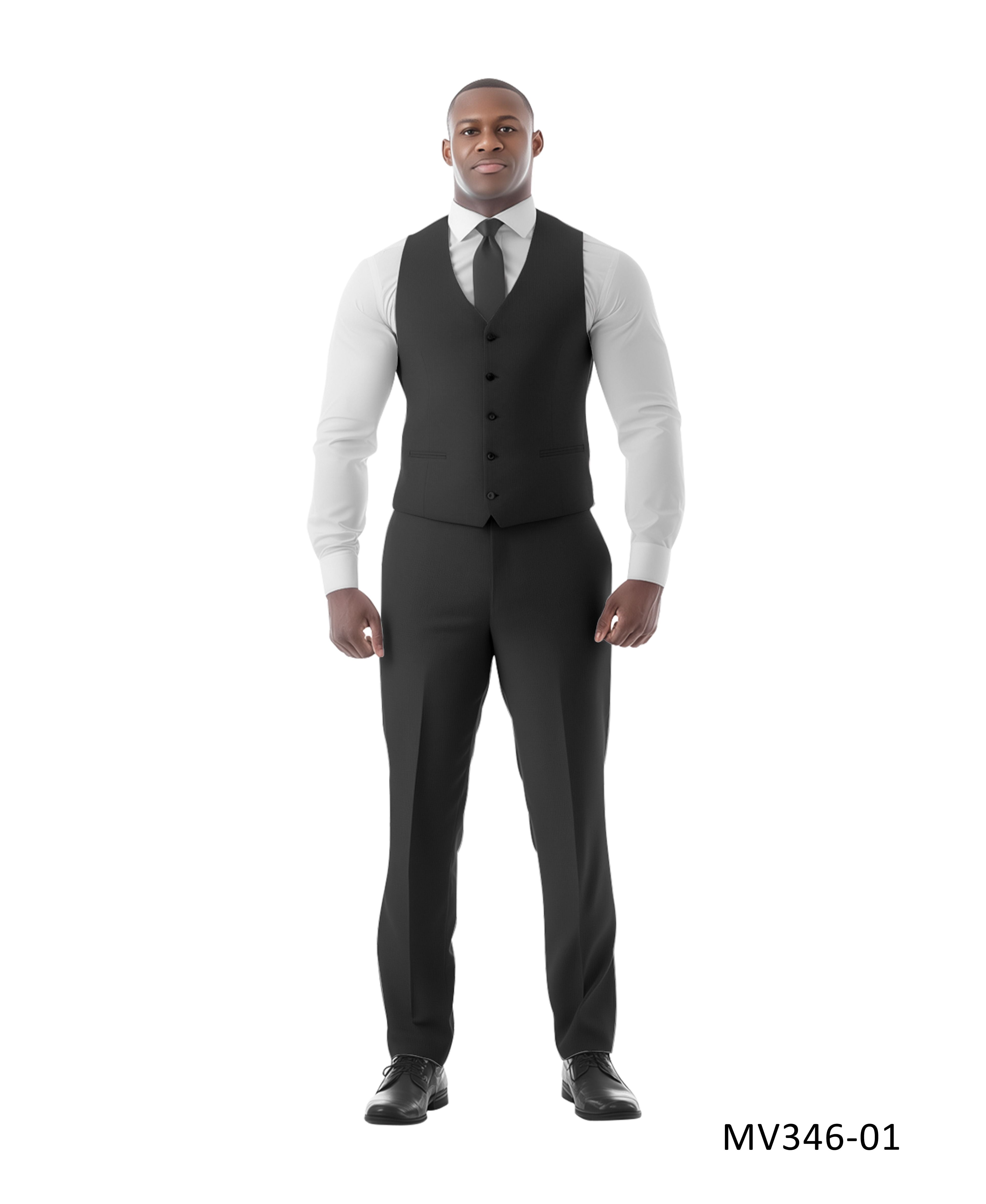 Zegarie Suit Separates Black Solid Men's Vests