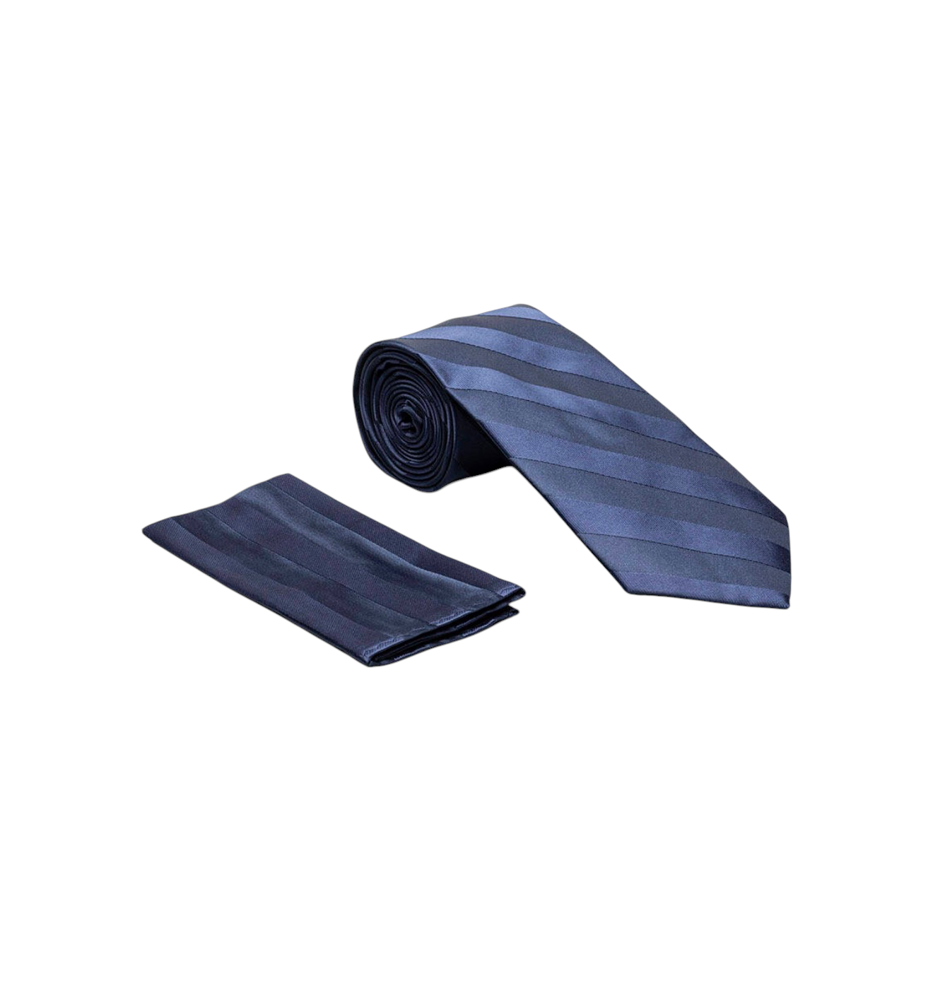 Tone on Tone satin tie and hanky