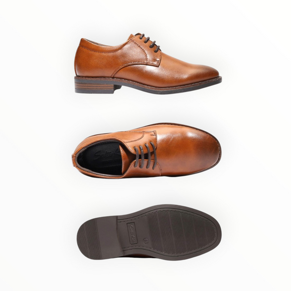 Kids Plain toe derby shoes