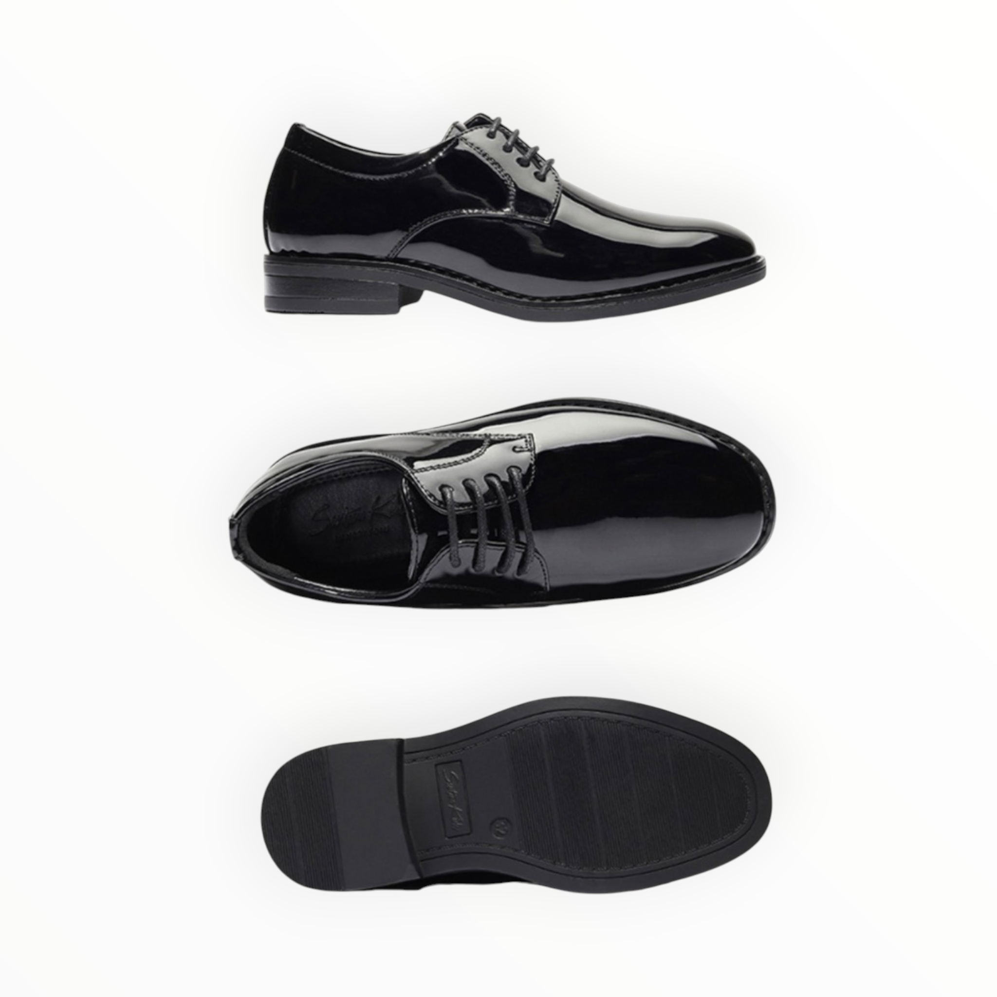 Kids Plain toe derby shoes