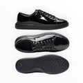 Patent leather sneaker with chunky sole