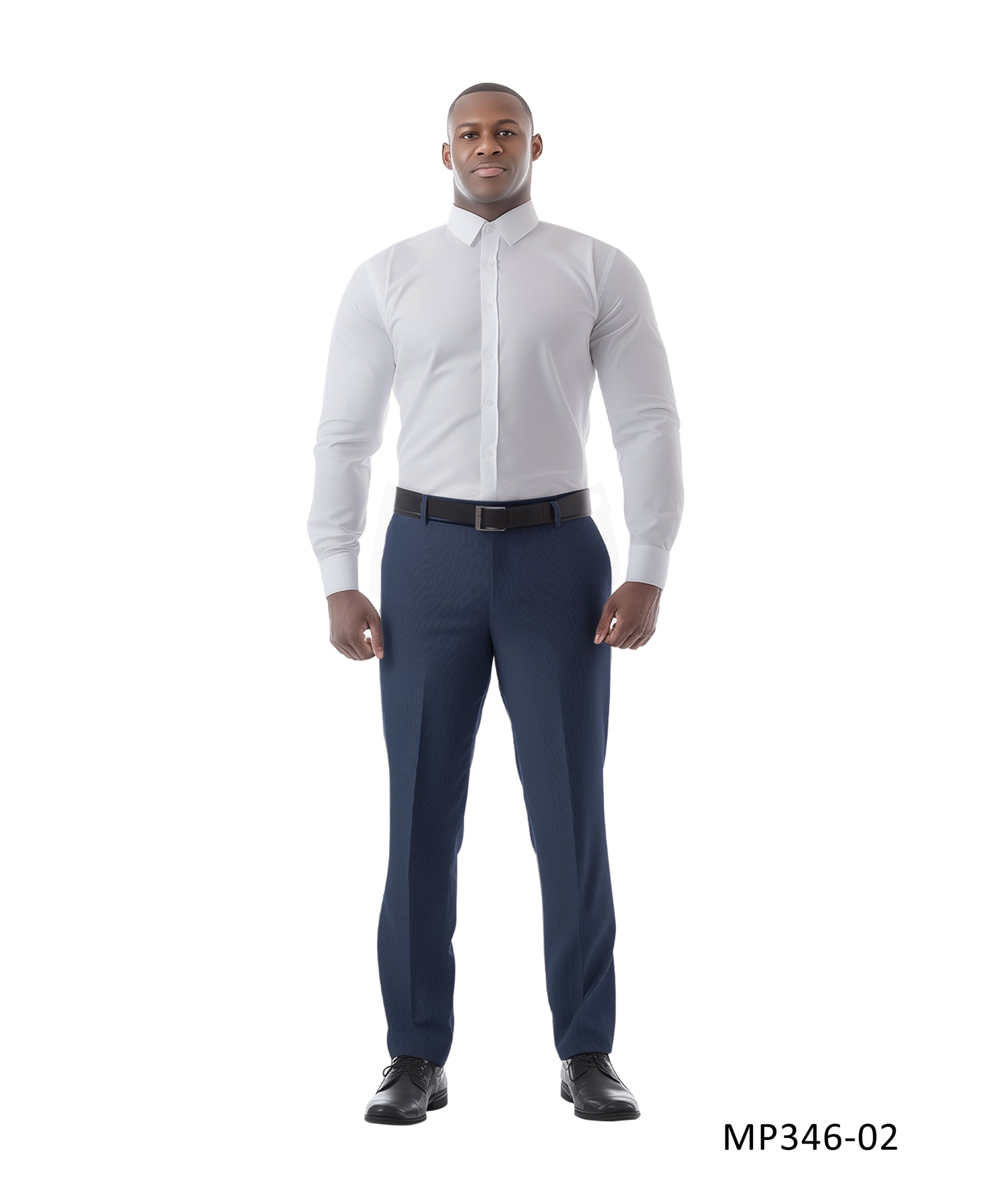 Zegarie Suit Separates Navy Solid Men's Dress Pants